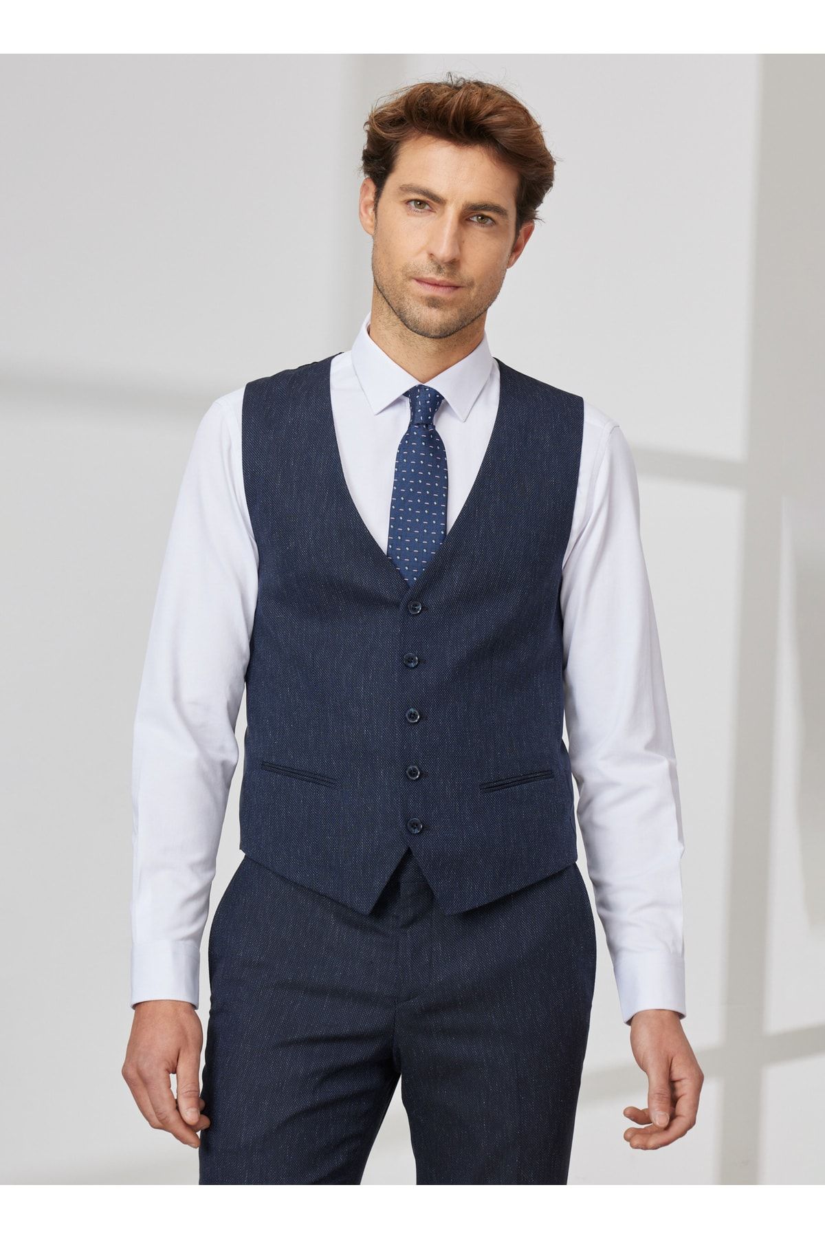 Dark navy blue waistcoat cheap