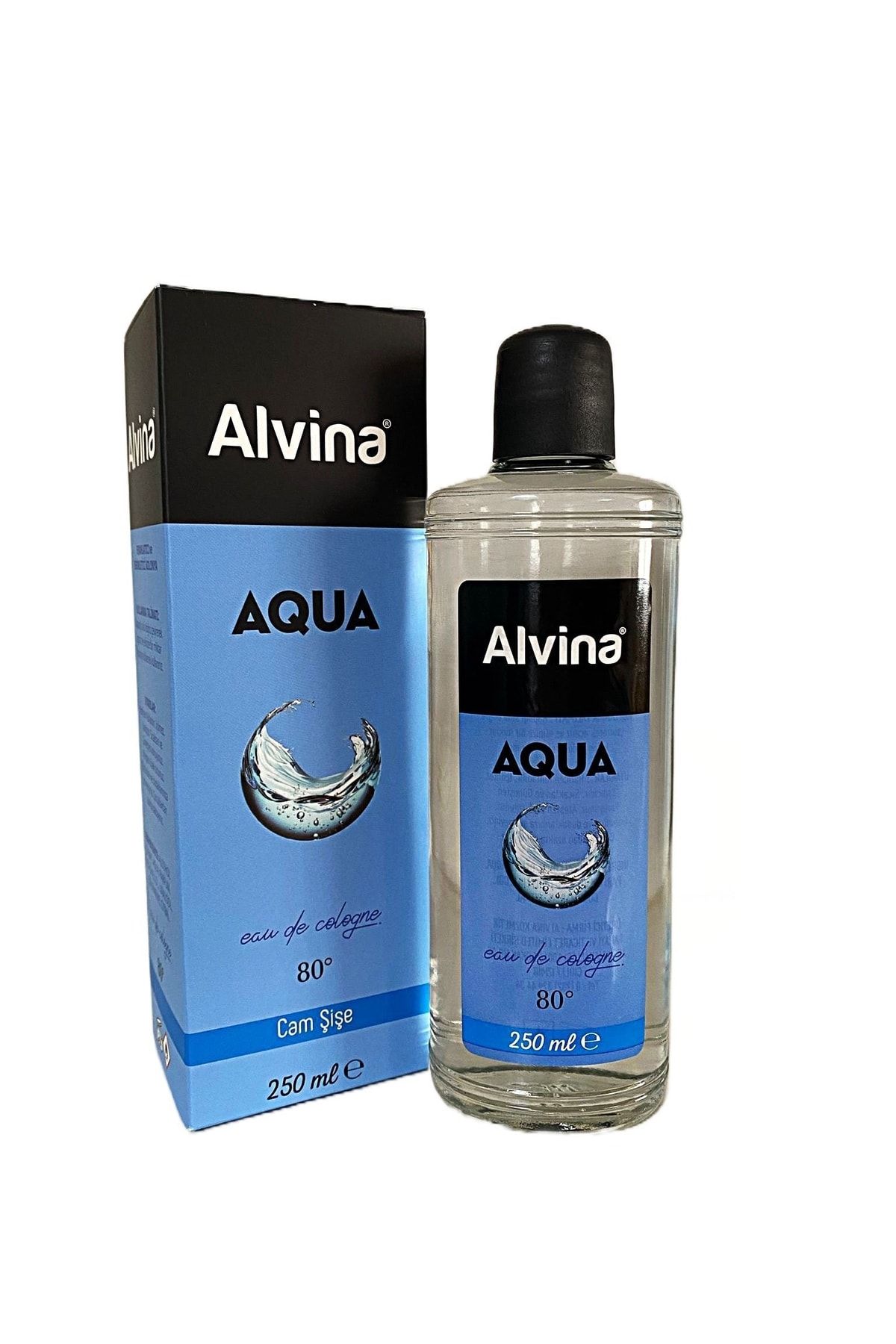 کلن AQUA COLOGNE 250 میل بطری شیشه ای 80 درجه آلوینا Alvina