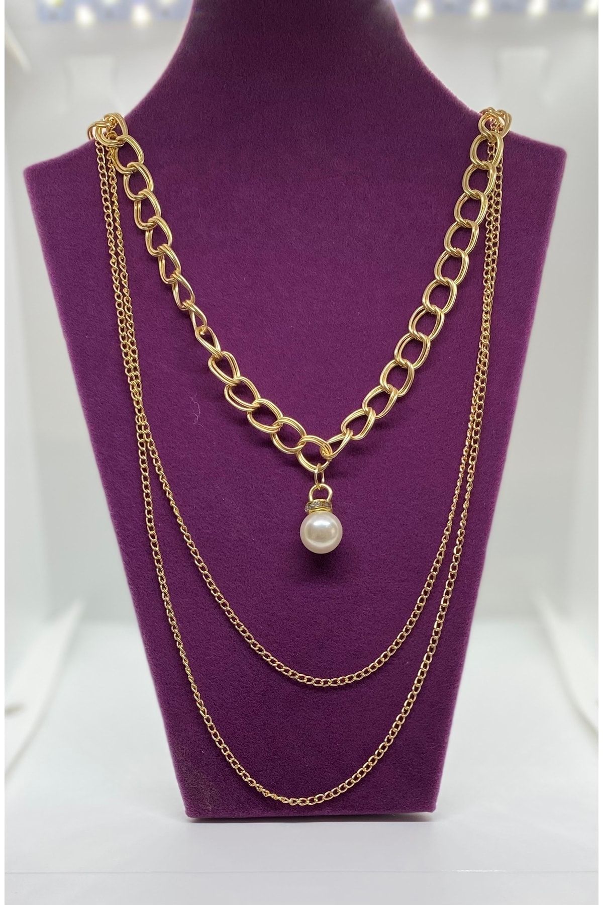 Triple necklace outlet