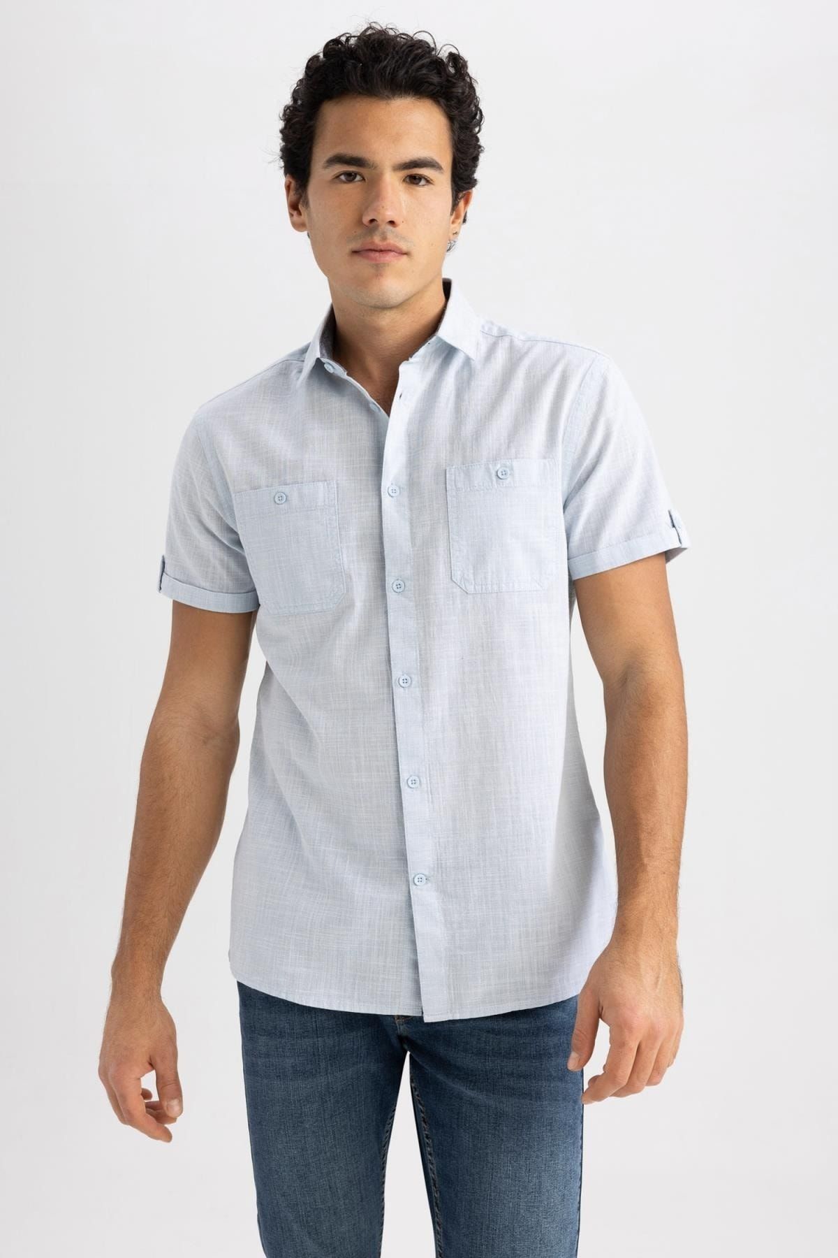 DeFacto Hemd Blau Regular Fit Fast ausverkauft