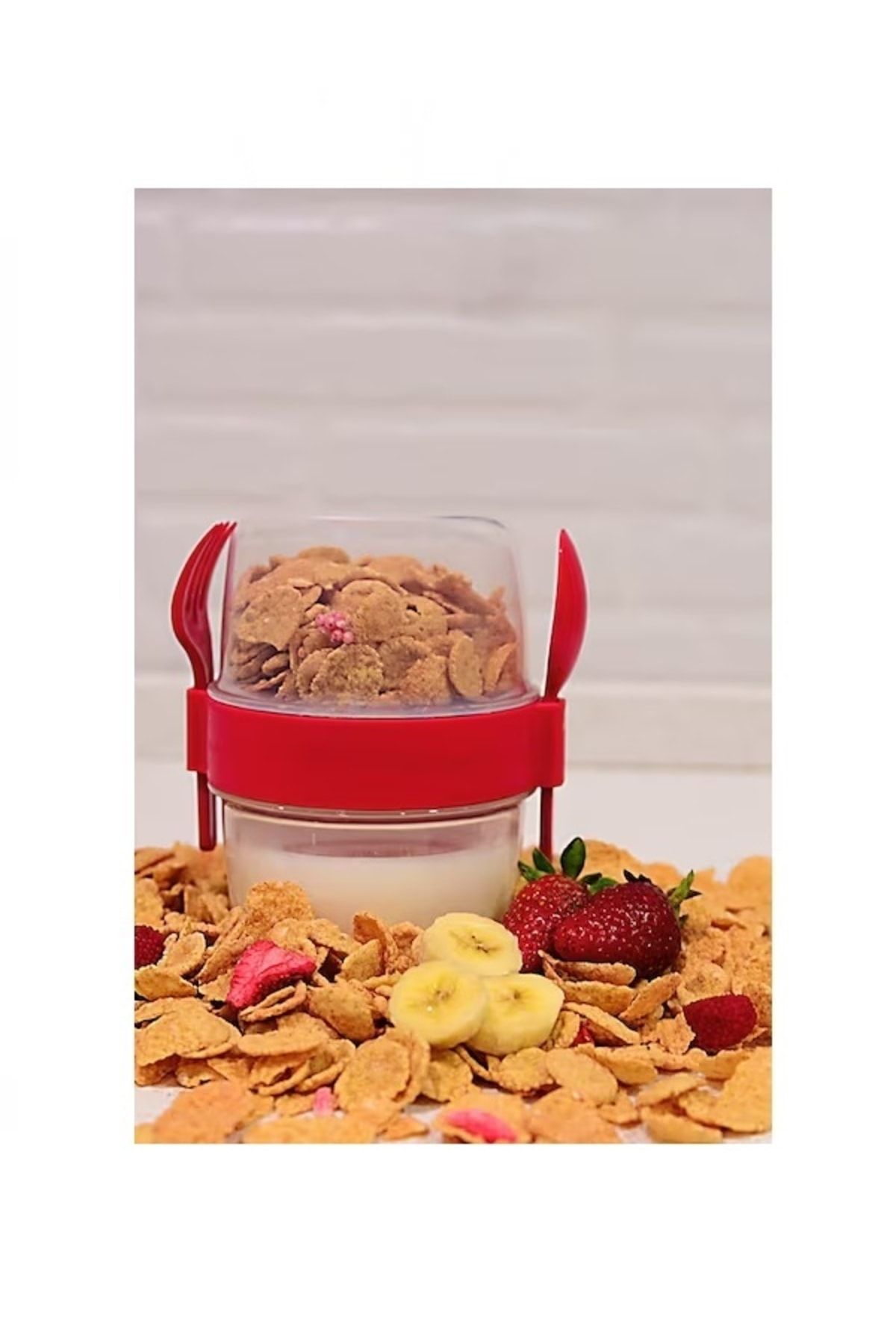 Titiz-Muesli Container with Spoon 800 ml 4