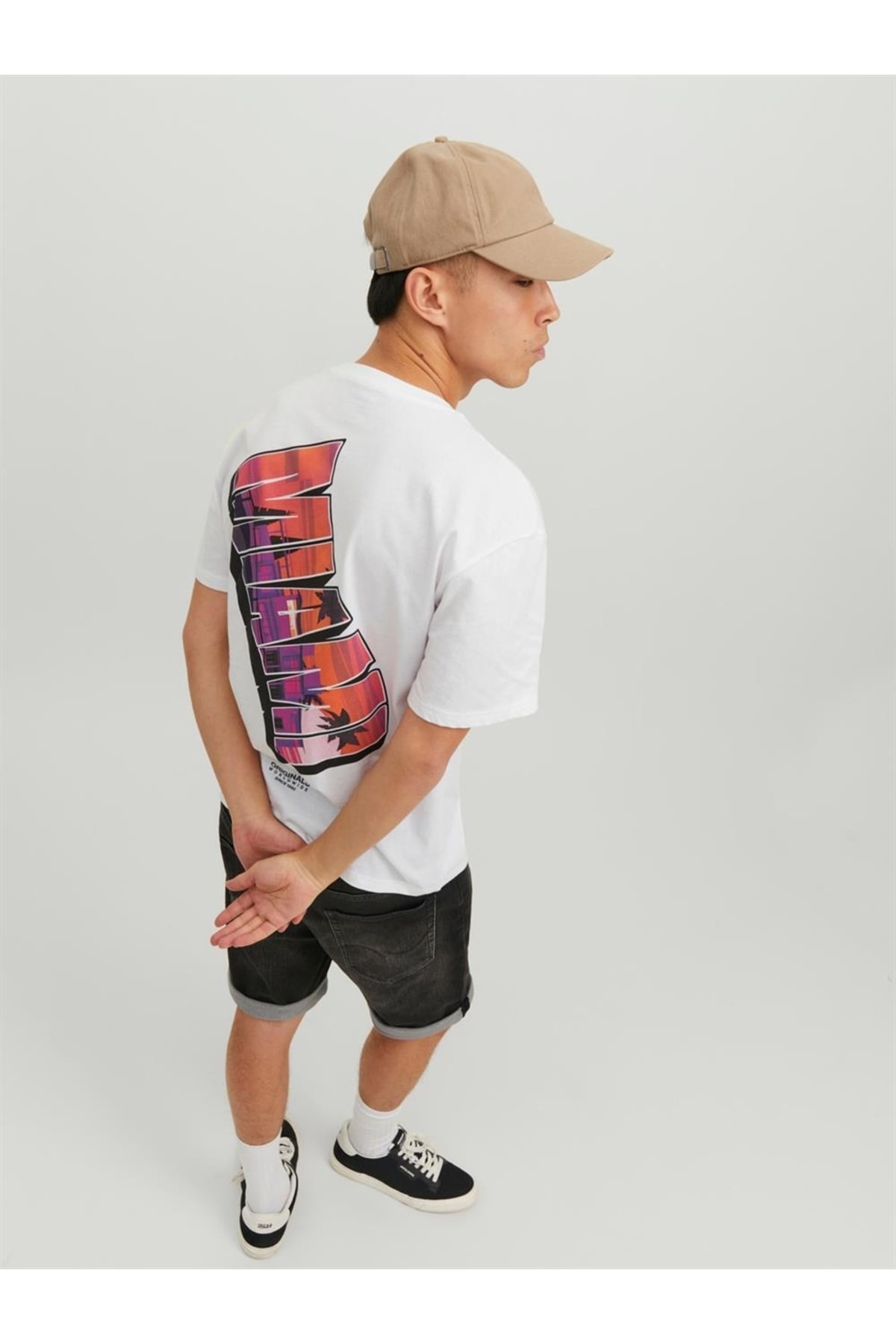 تیشرت مردانه سفید جک اند جونز | 12238165 اورجینال - تصویر 5