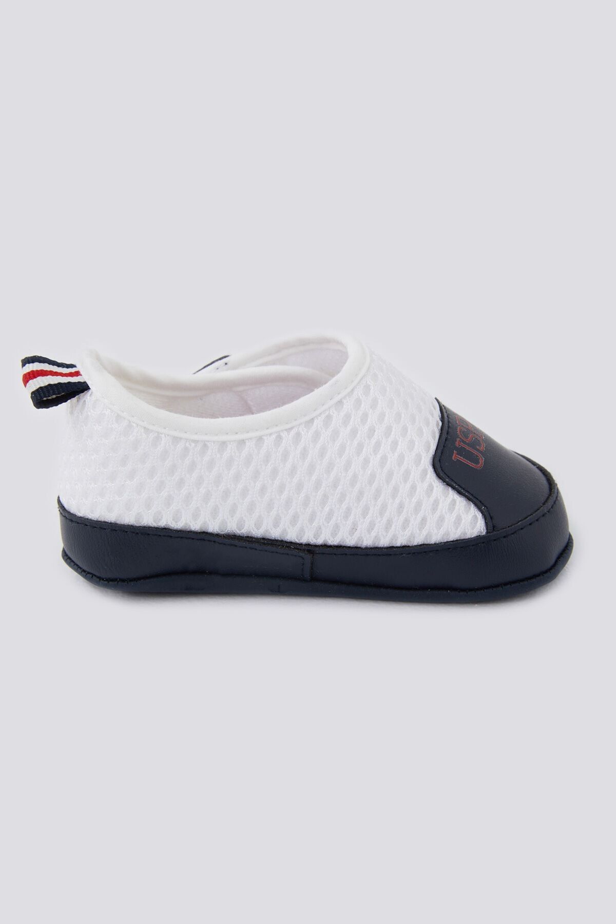 پاتیک خاکستری پسرانه و دخترانه بچگانه کفش خال اورجینال U.S. Polo Assn.