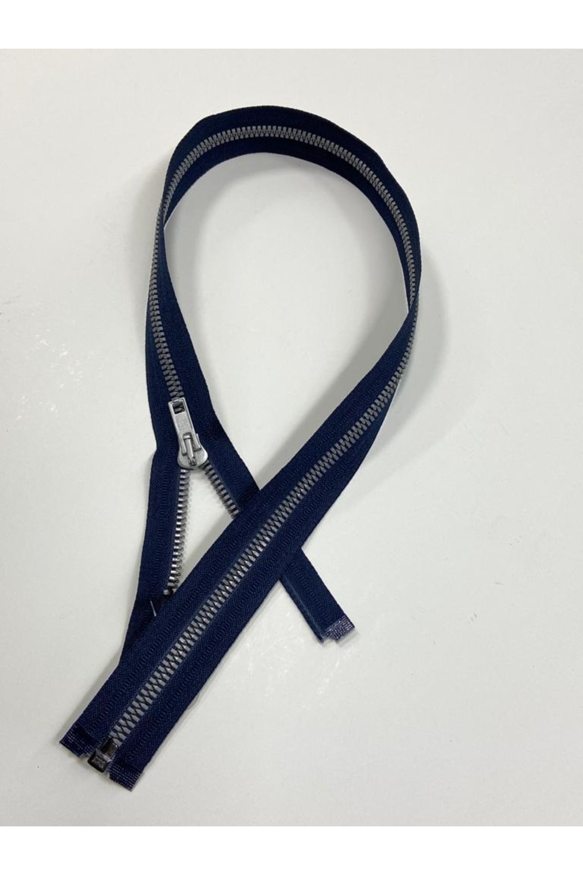Coat Coat Zipper 60cm Navy Blue