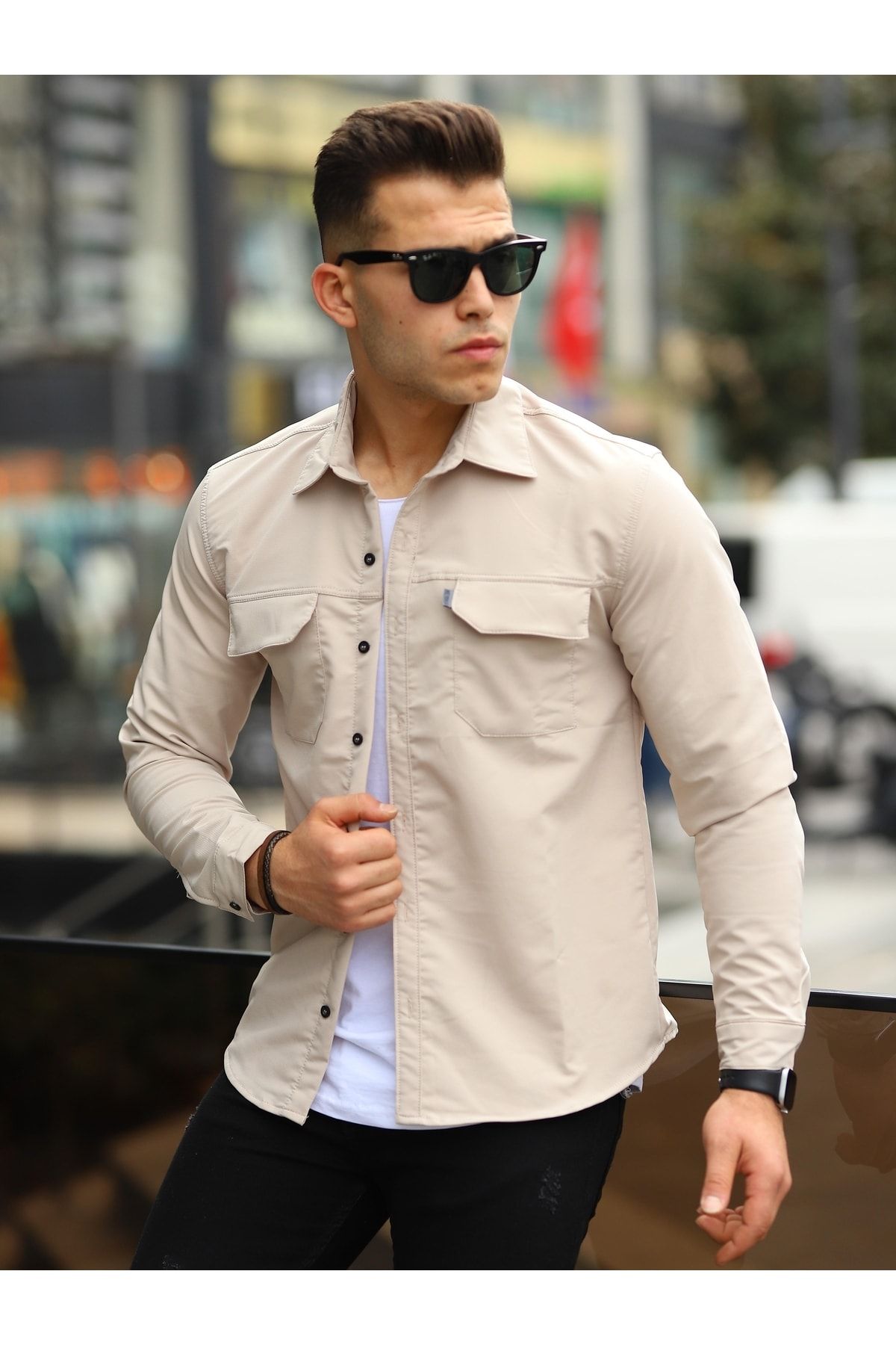Parachute beige sales shirt