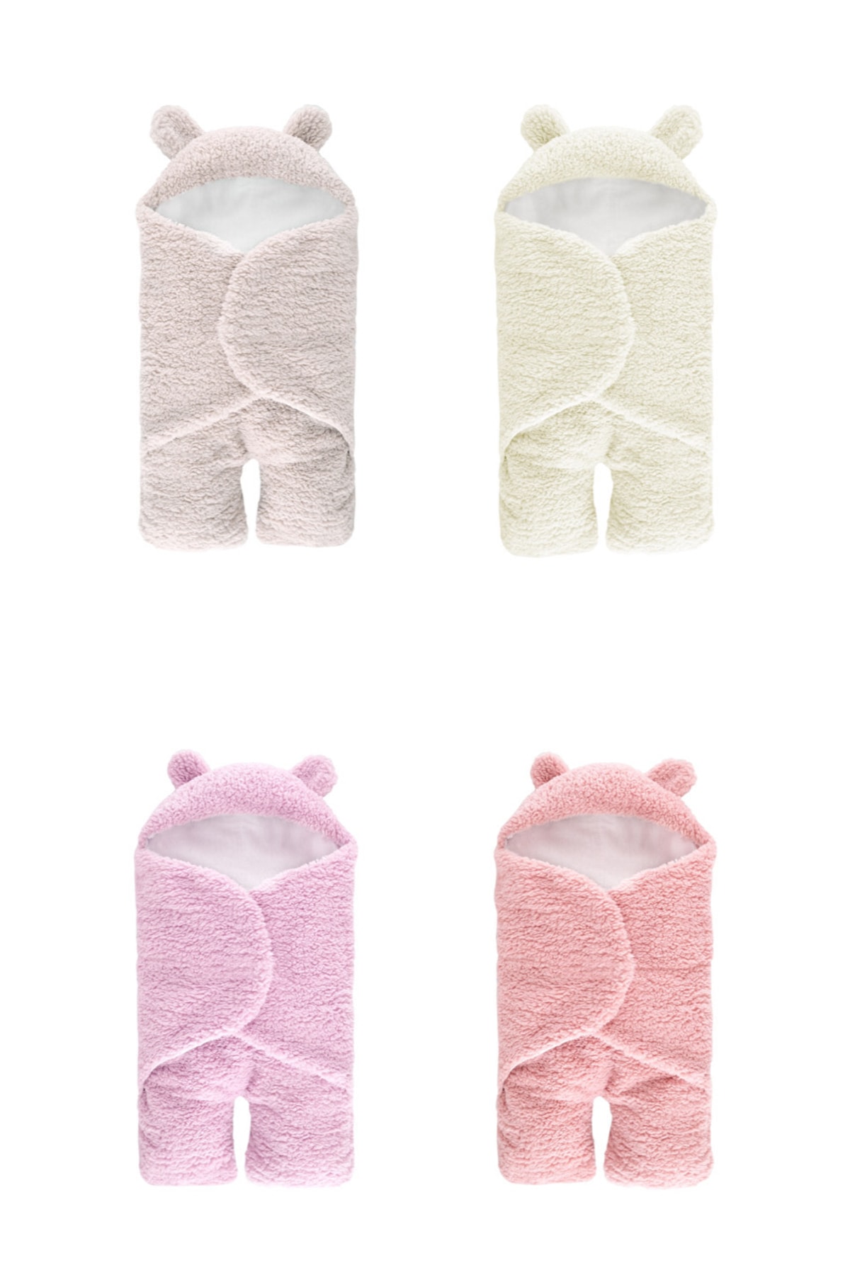 NİMBLES MODA 0-6 Ay Bebek Dış Kundak Uyku Tulumu Kuzu Tüyü  Lila fotoğrafı 5 (önizleme)