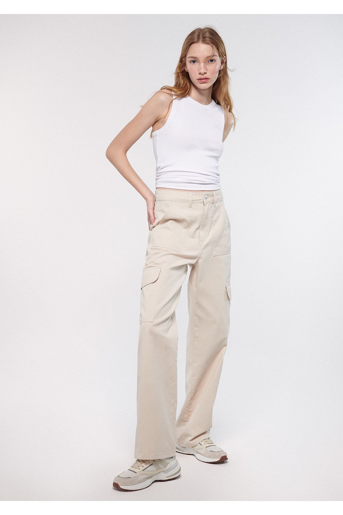 Mavi Beige Cargo Pants 1010365 70143 Trendyol