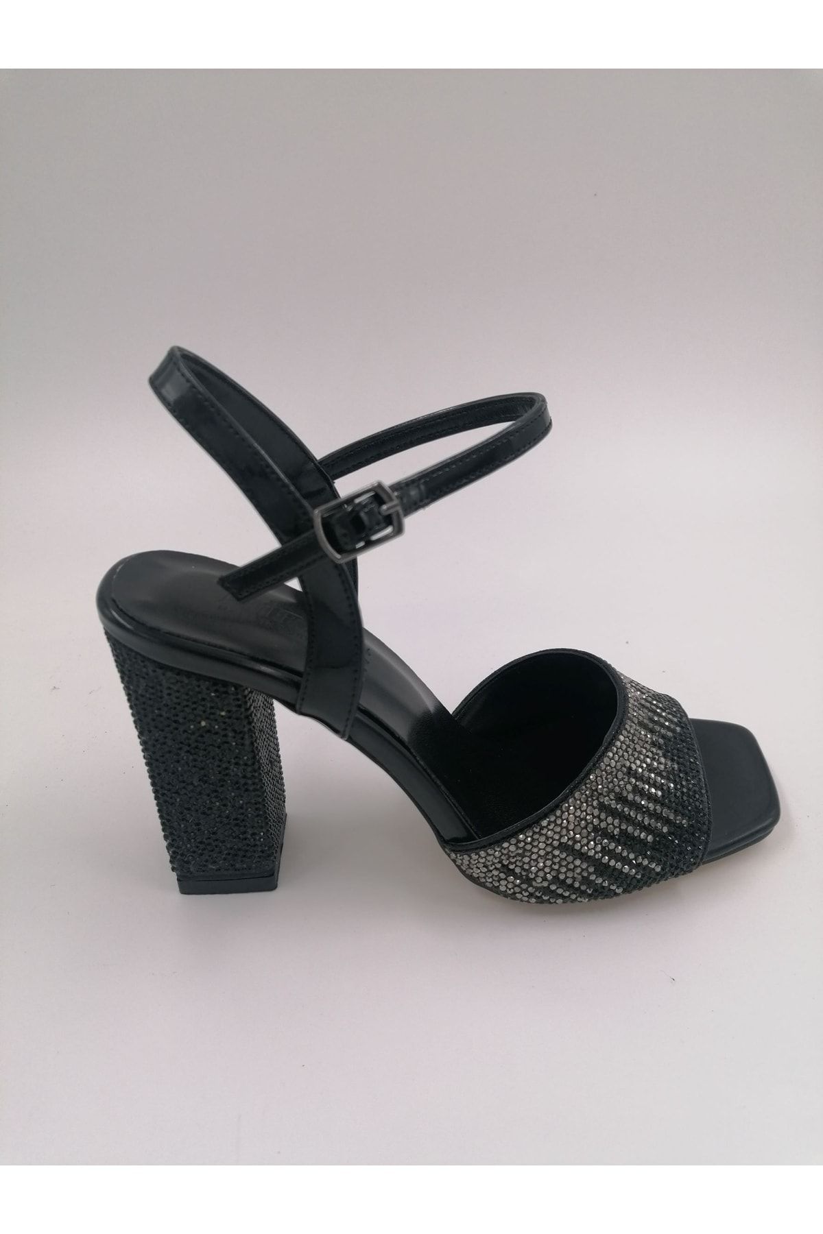 SOLMAZ Pantofi De Seara Cu Toc Mira Black Stone Femeie - 38