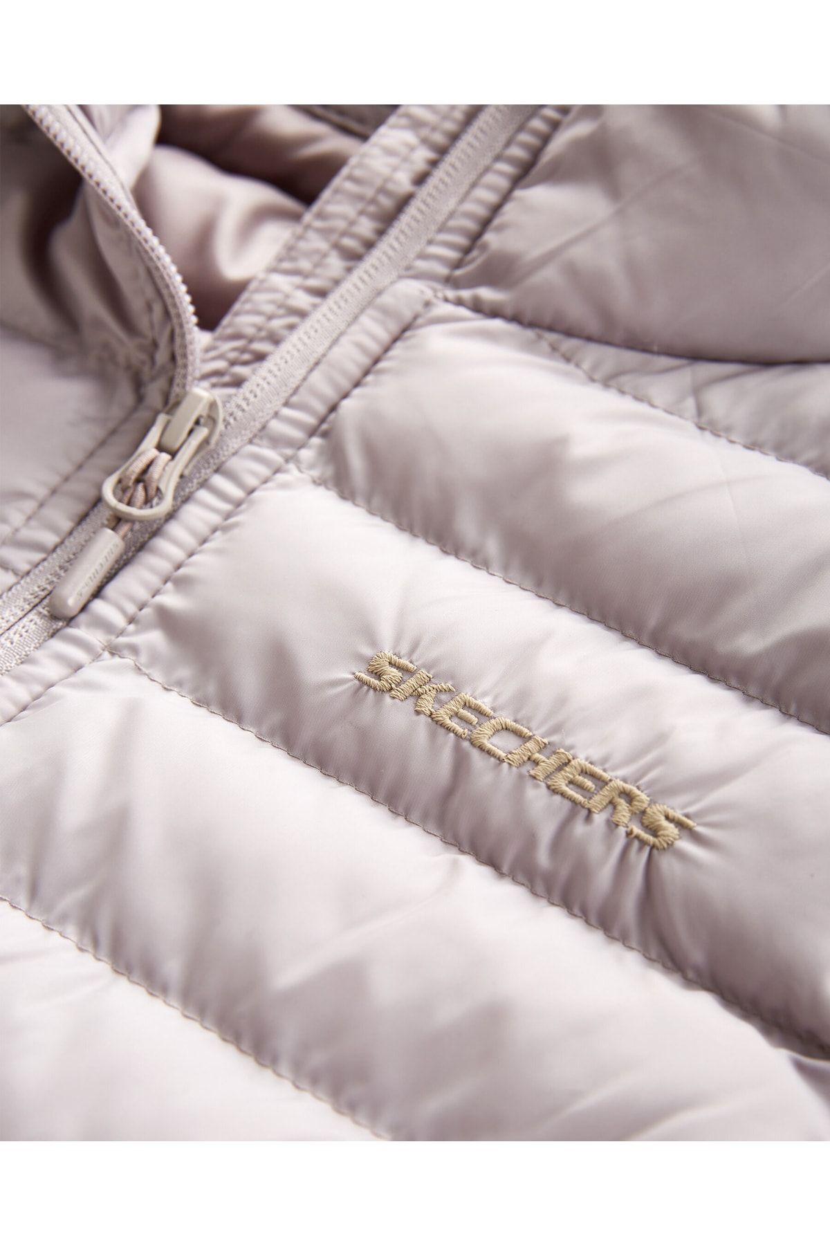 Skechers jacket womens silver store