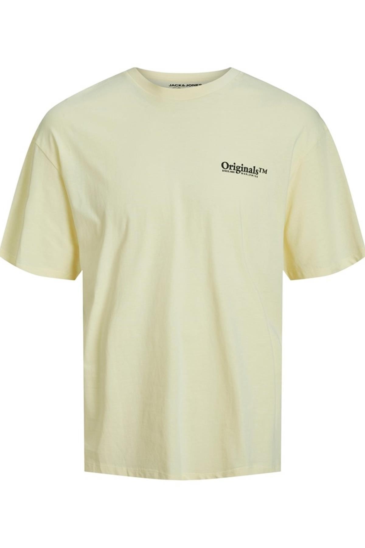 تیشرت مردانه زرد جک اند جونز | 12229045 اورجینال - تصویر 3