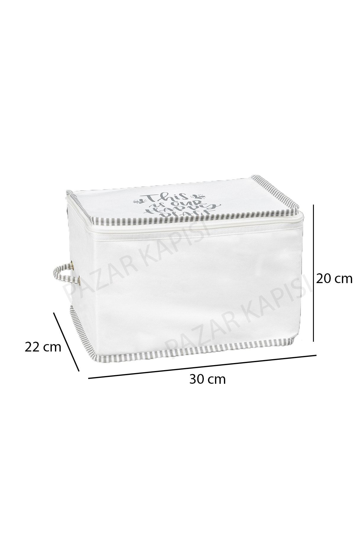 Pazar Kapısı-2 bucăți de resturi de pulover cu șnur imprimat 30*22*20cm 2