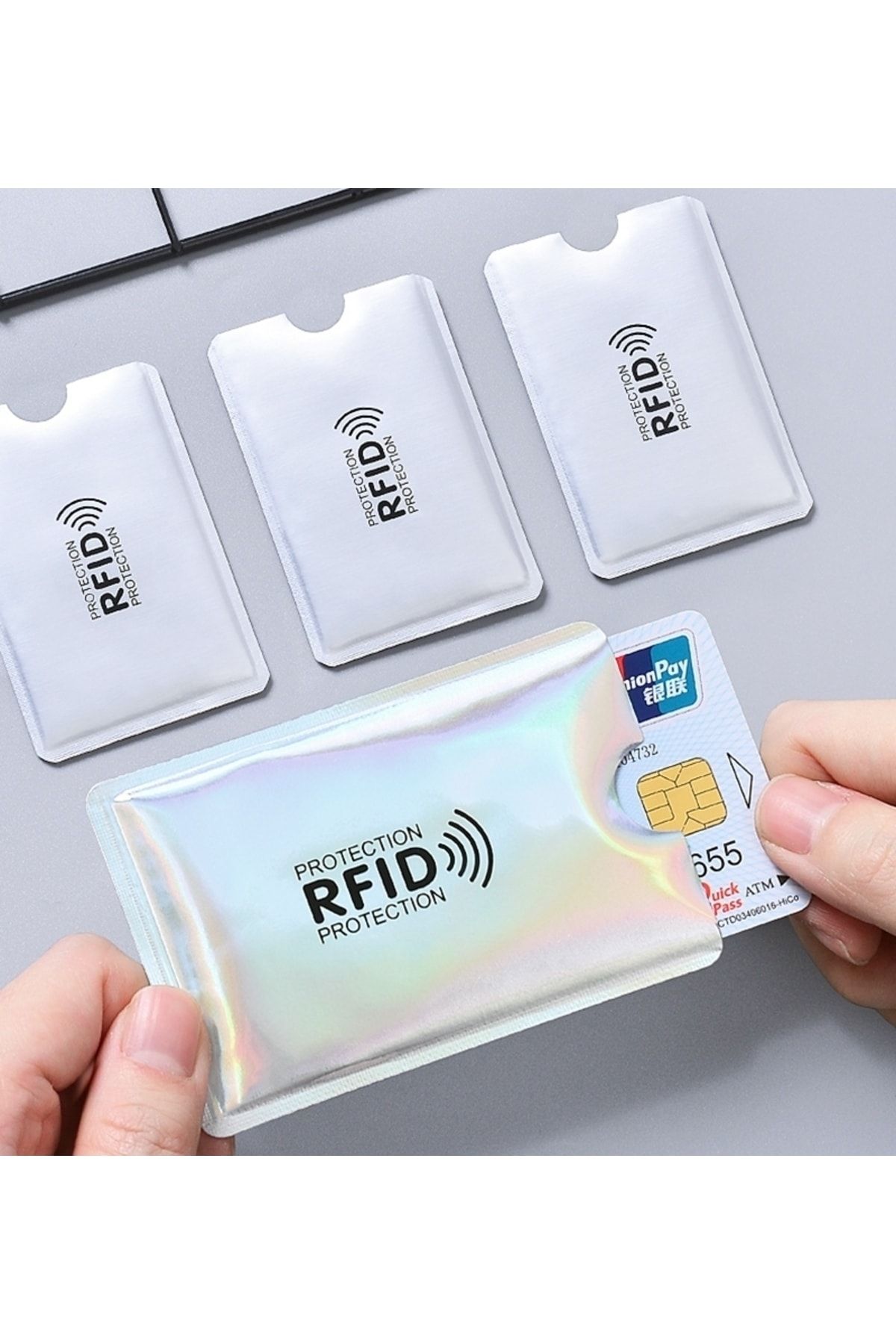 KdrElektronik-Signal Interceptor Blocker Male Female Credit Card Protector Bank Card Signal Interceptor 6