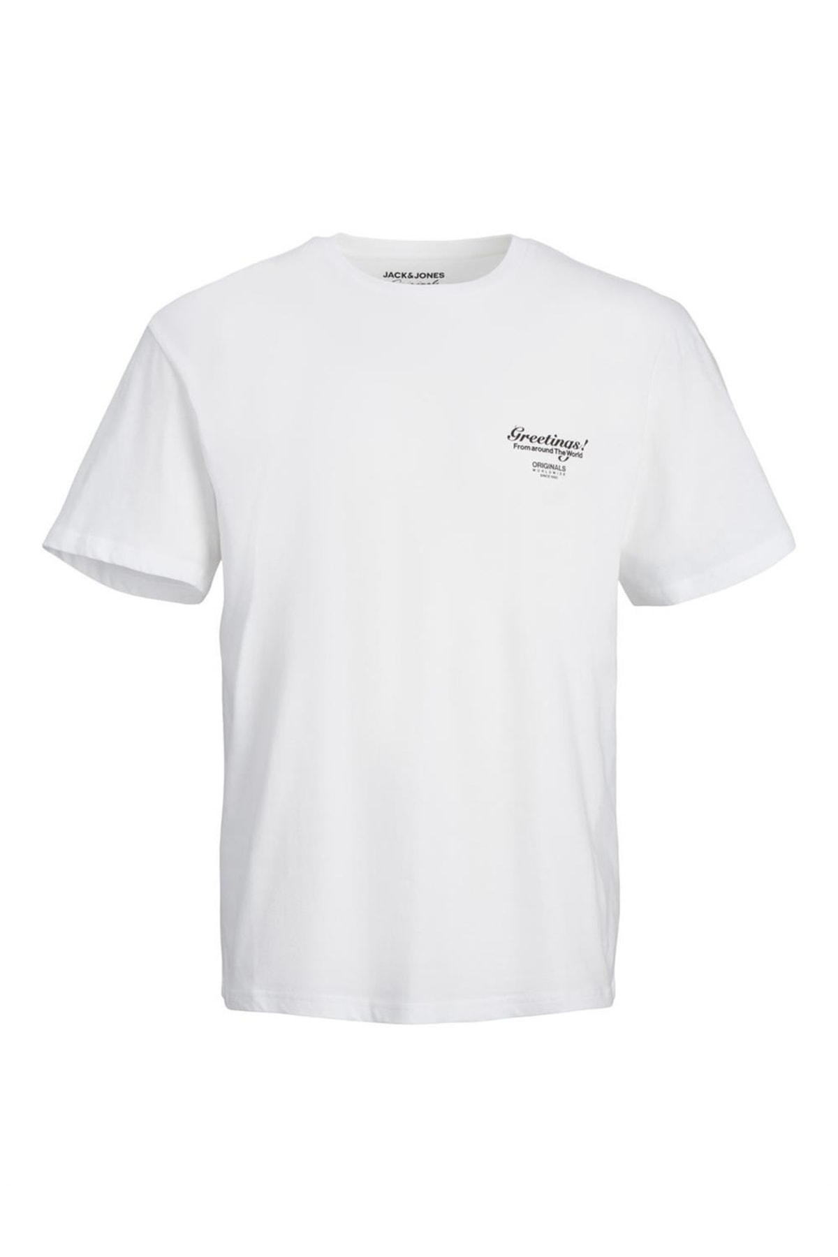 تیشرت مردانه سفید جک اند جونز | 12238165 اورجینال - تصویر 3
