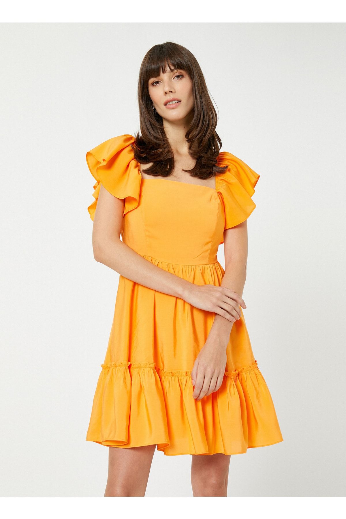 Koton Kleid Orange A-Linie