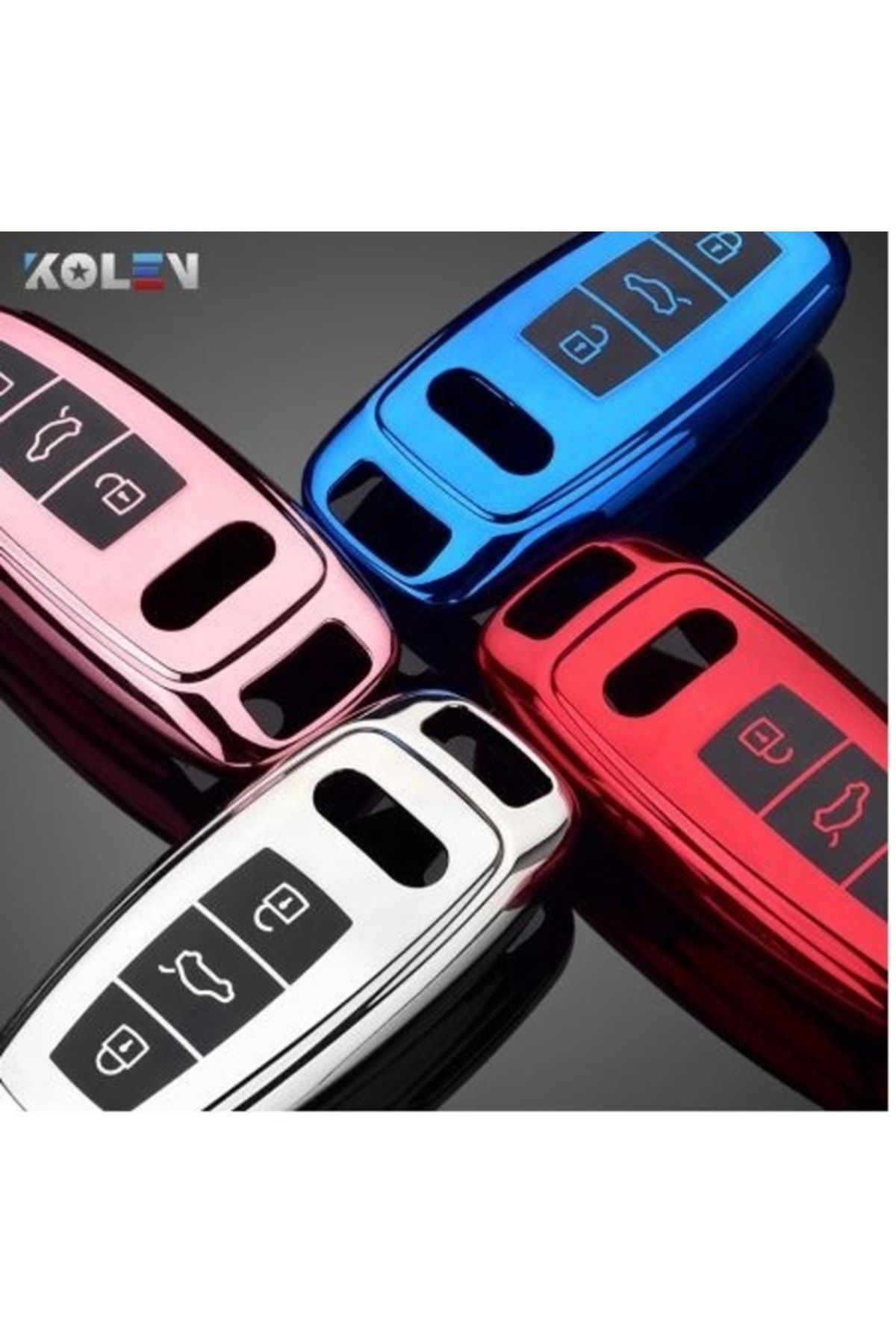 SEGRETO-Audi A6 A7 A8 E-tron Q8 C8 A3 (2019-2020) TPU Ultra Thin Key Case 2