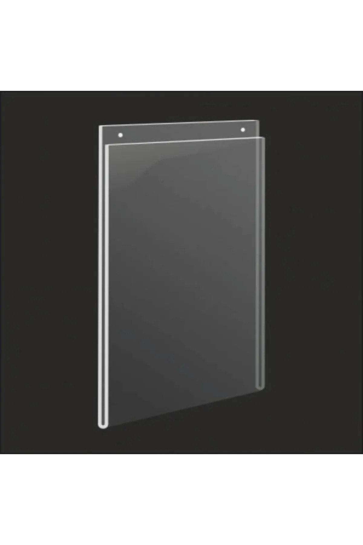 Pleksi Marketi Suport Pentru Folie Din Plexiglas Perforat De Tip Perete A4, Pachet De 10 - Mărime unică