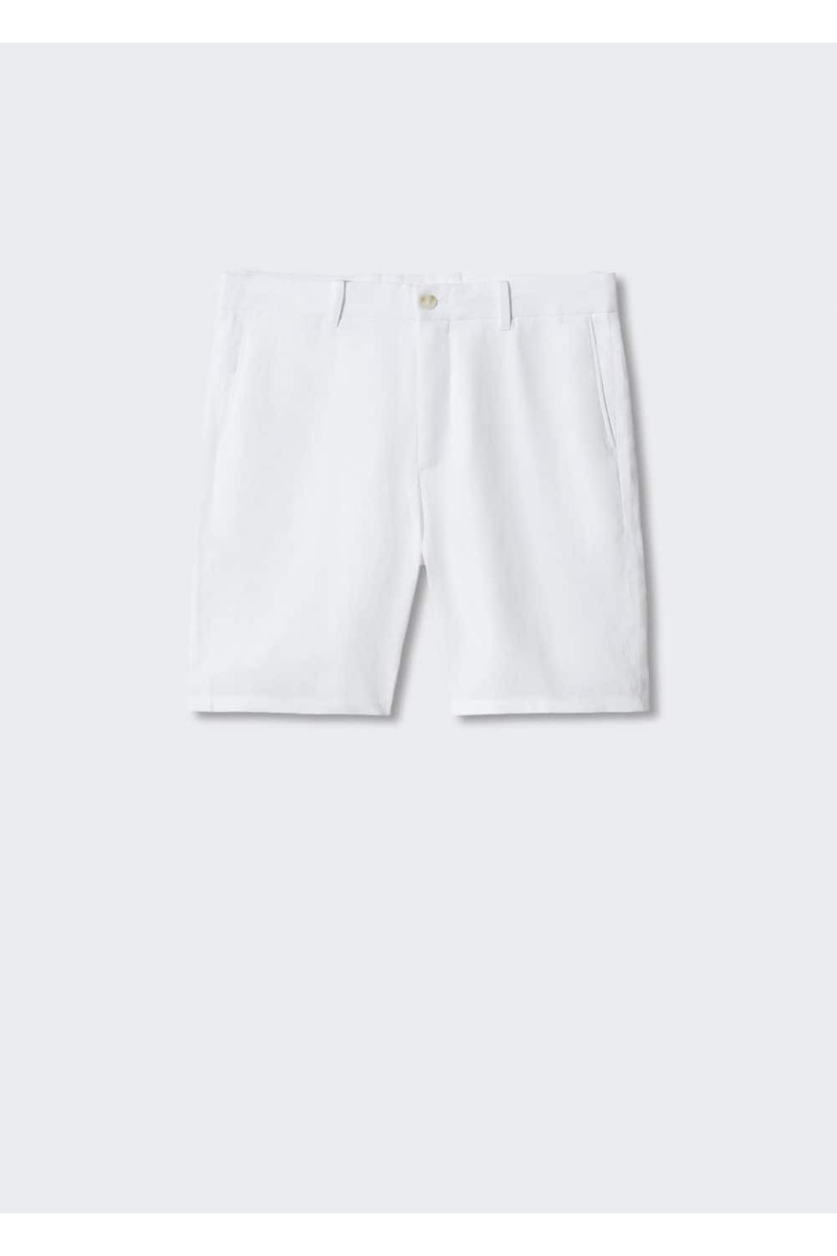 شلوار مردانه سفید منگوMANGO Man | 47015905 اورجینال - تصویر 3