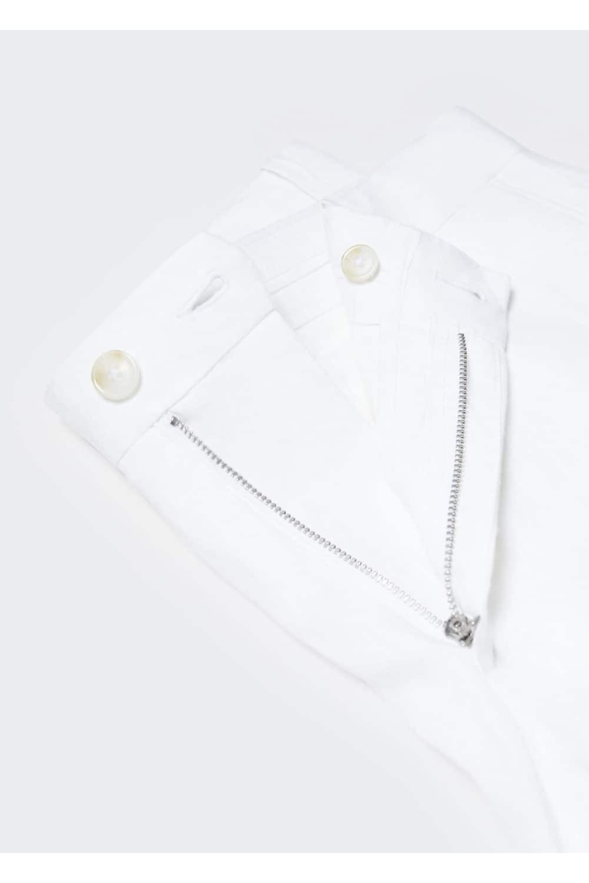 شلوار مردانه سفید منگوMANGO Man | 47015905 اورجینال - تصویر 7