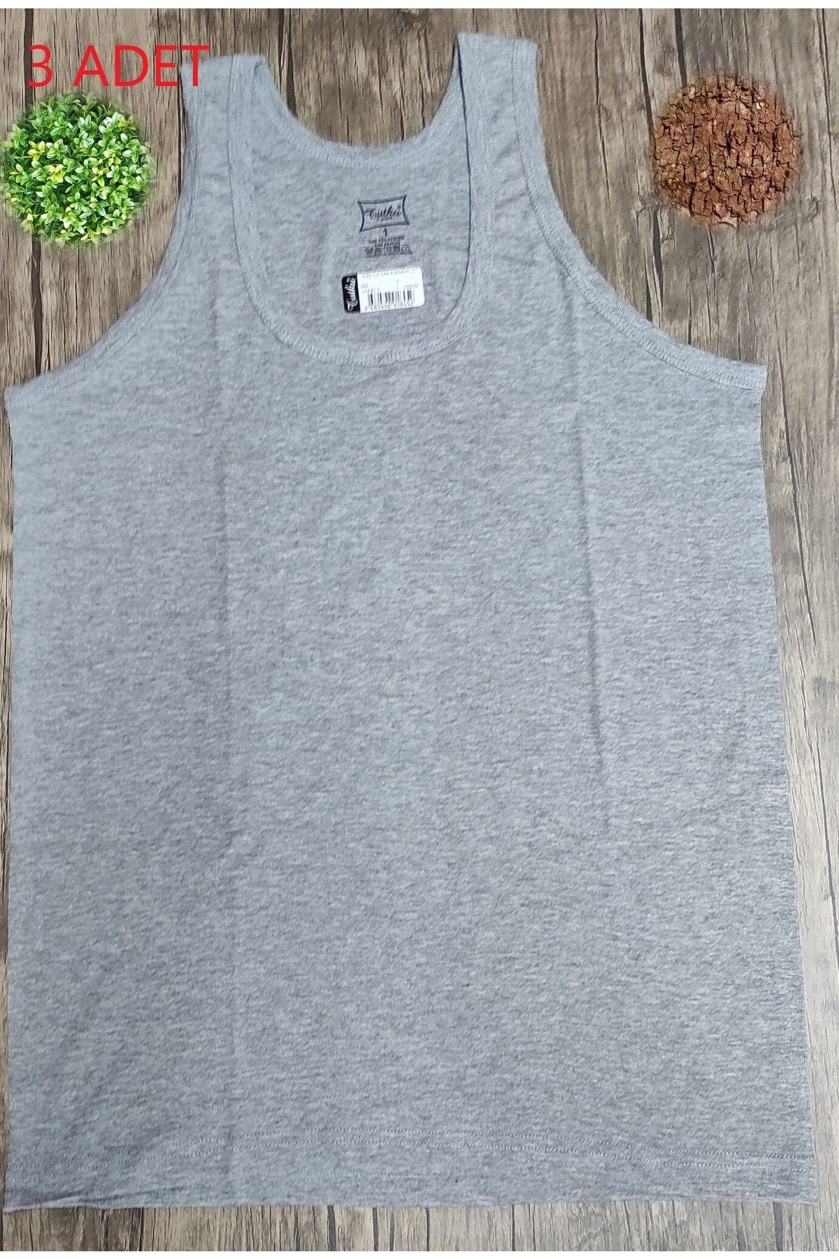 Tutku-Men's Undershirt 9 Pack Ribbon Gray Color Available in Single Color 4