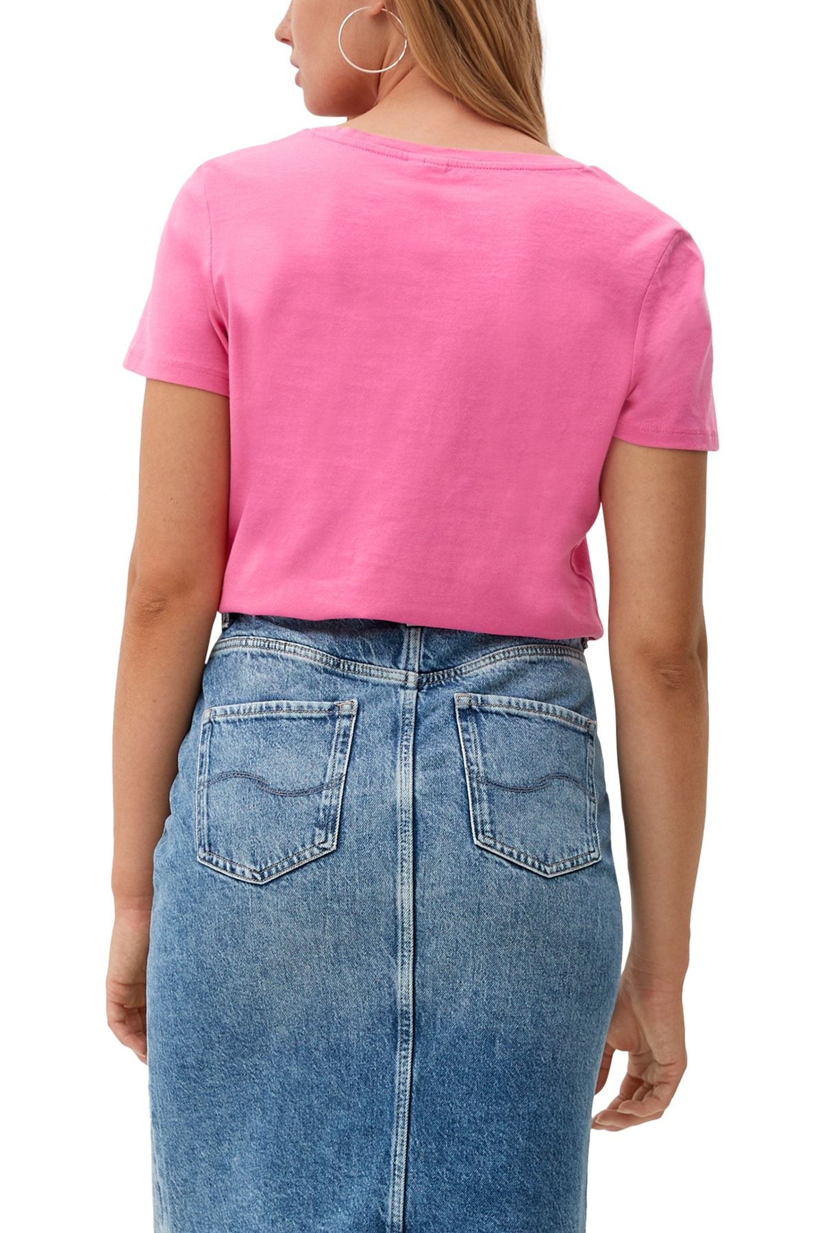 QS by s.Oliver T-Shirt Lila Regular Fit Fast ausverkauft FN8590