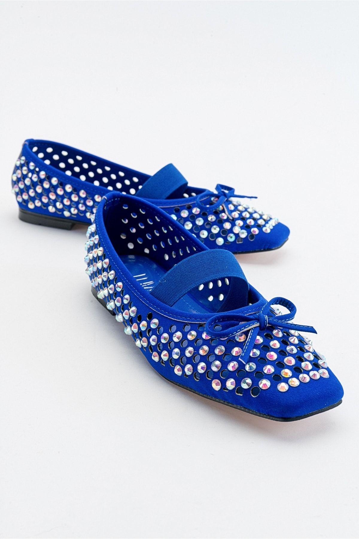 luvishoes Babe Sax Blue Women's Ballerinas - Trendyol