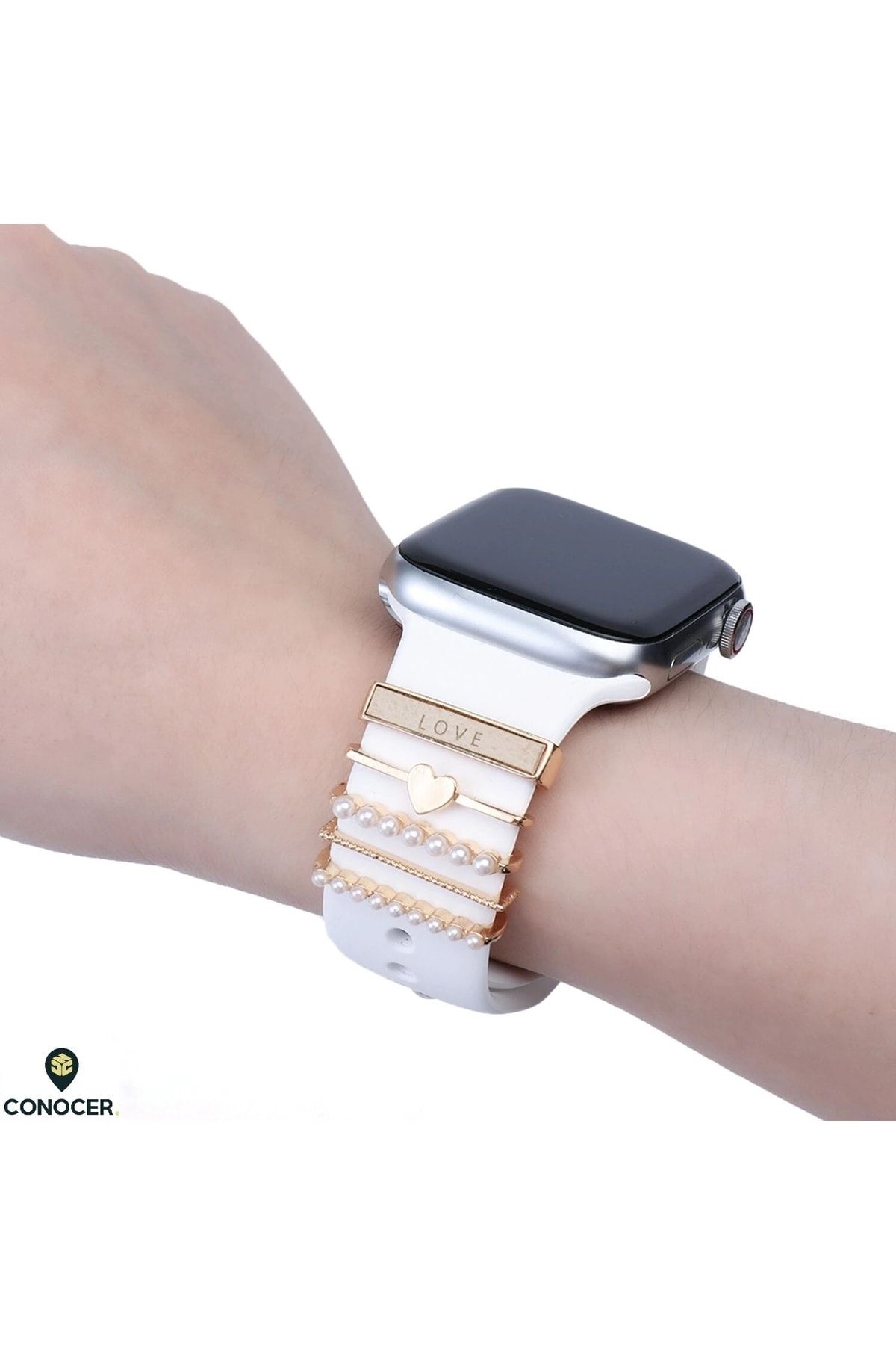 CONOCER Apple Watch Band Charm Stainless Tarnish Resistant High