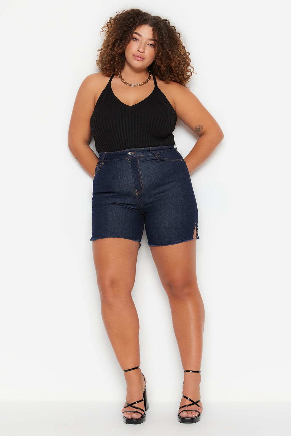 High waisted shop denim shorts philippines