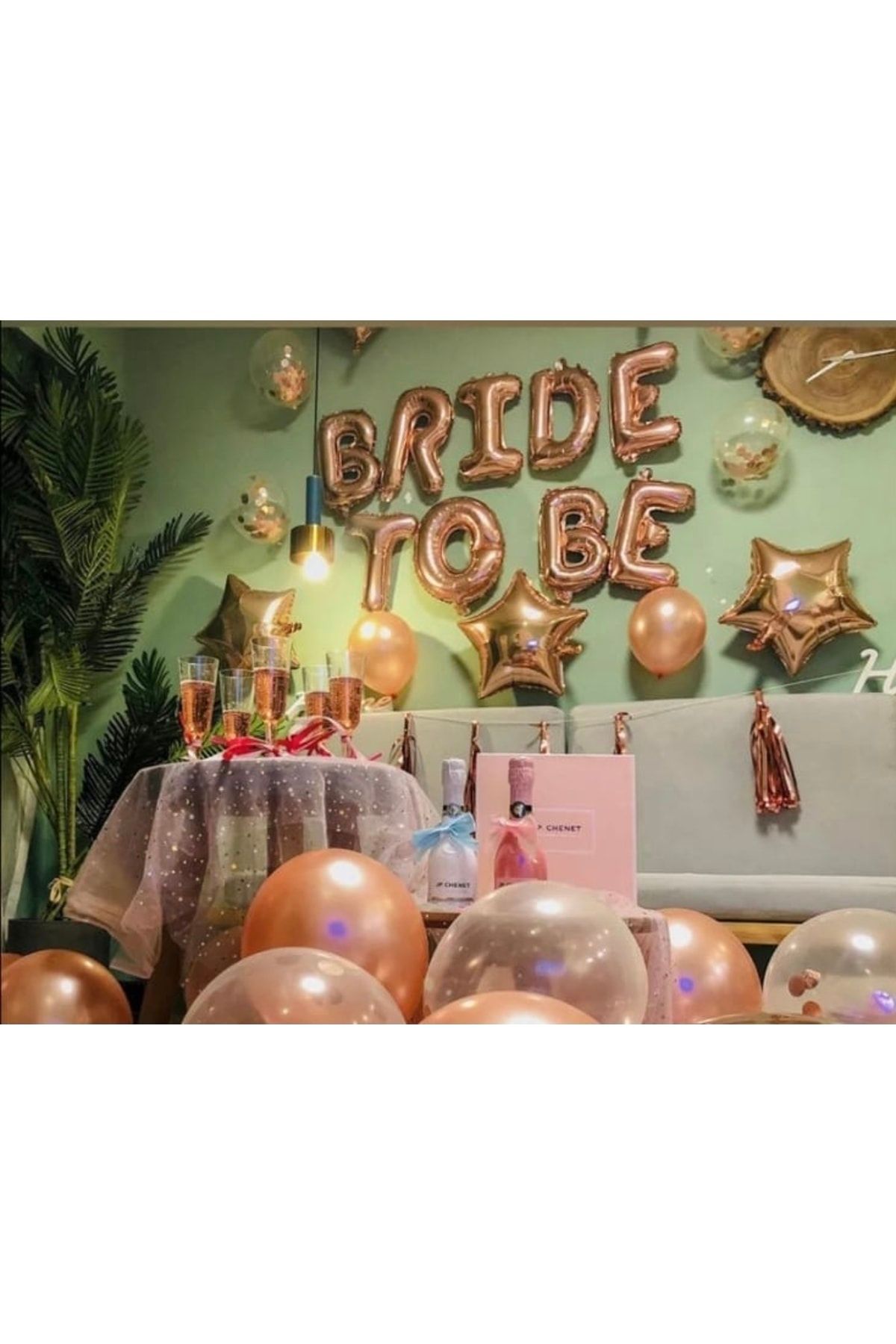 Gold bride balloons cheap