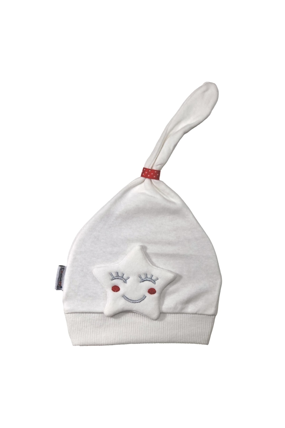 Cotton Combed Cotton Interlock Cowl Baby Beanie (Laughing Star)