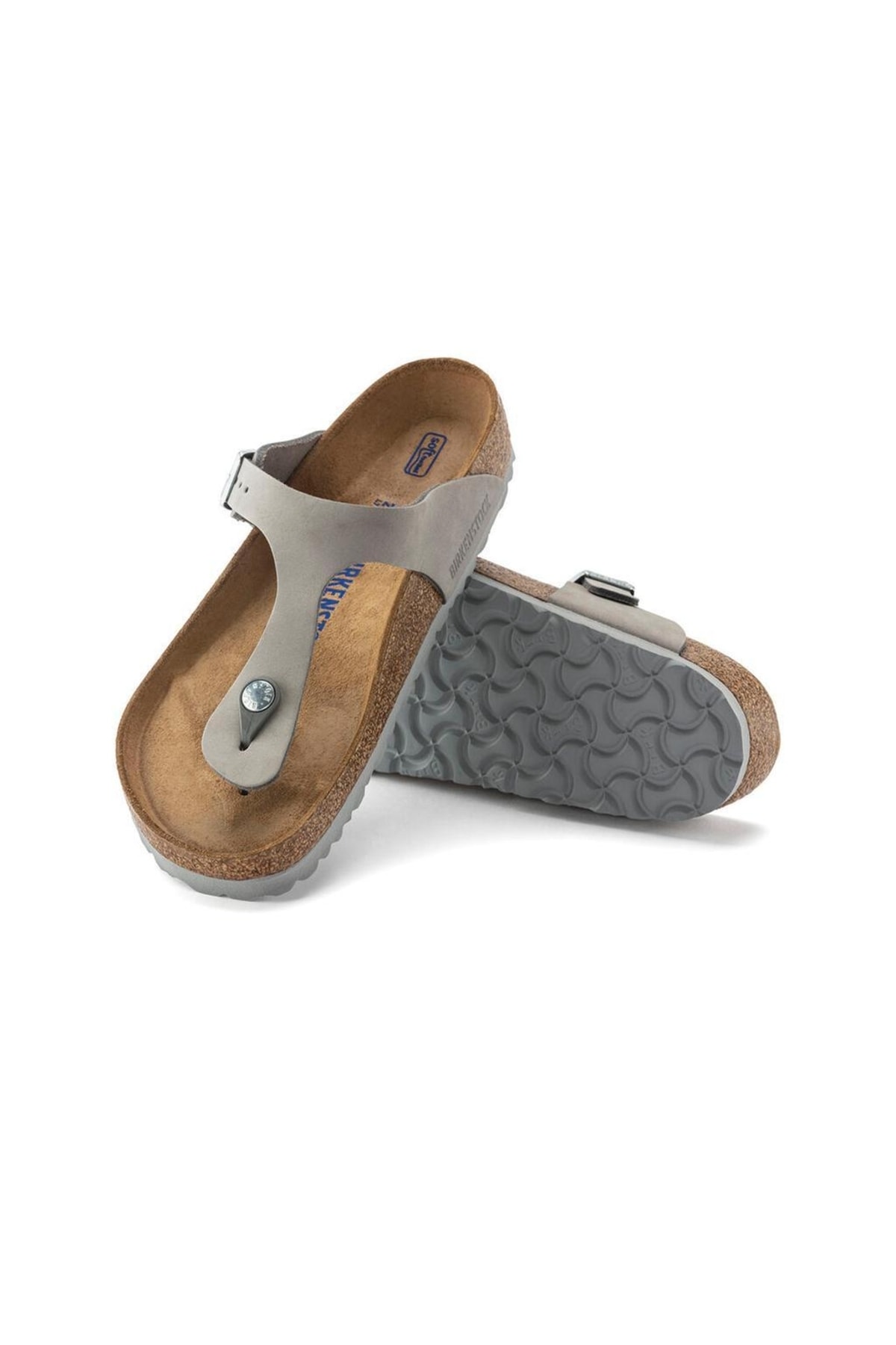 دمپایی بیرکن استاک زنانه اوا خاکستری  راسته      Classical/کلاسیک | Birkenstock 1024127 DE - تصویر 4
