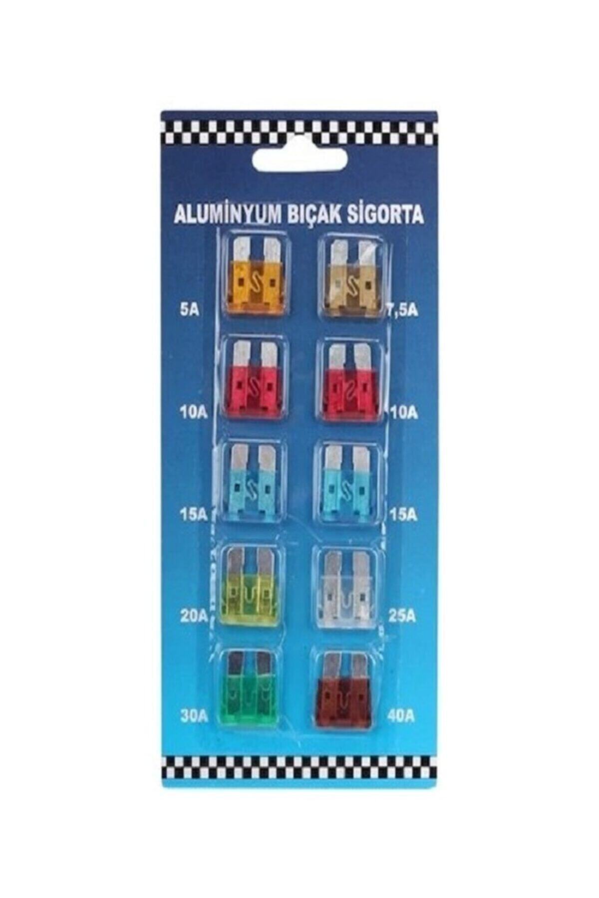 BTL OTOMOTİV Araba Sigorta Seti 10'lu Mini Bıçak Sigorta Araba Bıçak Sigortası 10 Adet Bıçak Sigorta