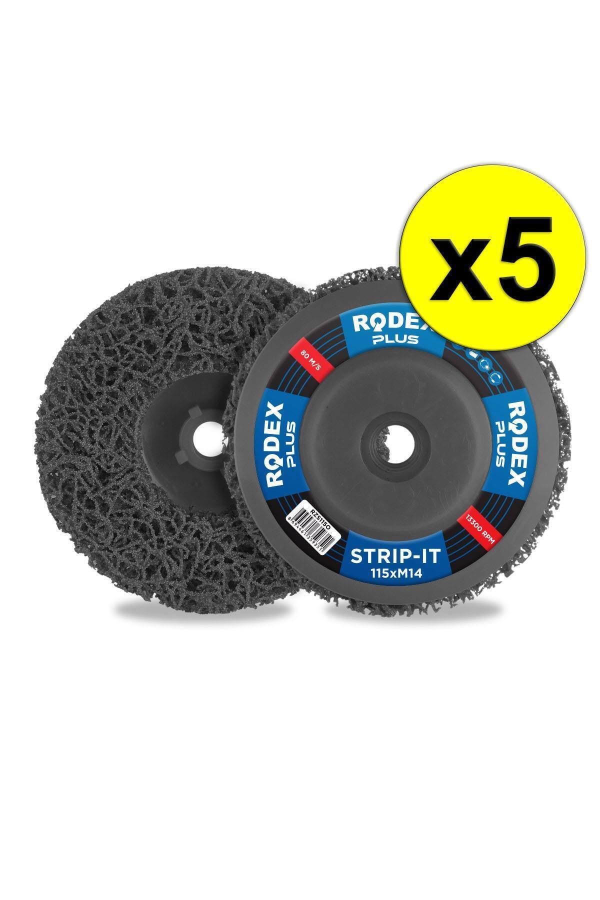 Rodex Rzs115b Boya Pas Kazıma Ve Metal Parlatma Diski Siyah 115 mm