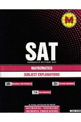 Metropol Yayınları Sat Mathematics Subject Explanations And Sample Questions JS-9786059463126