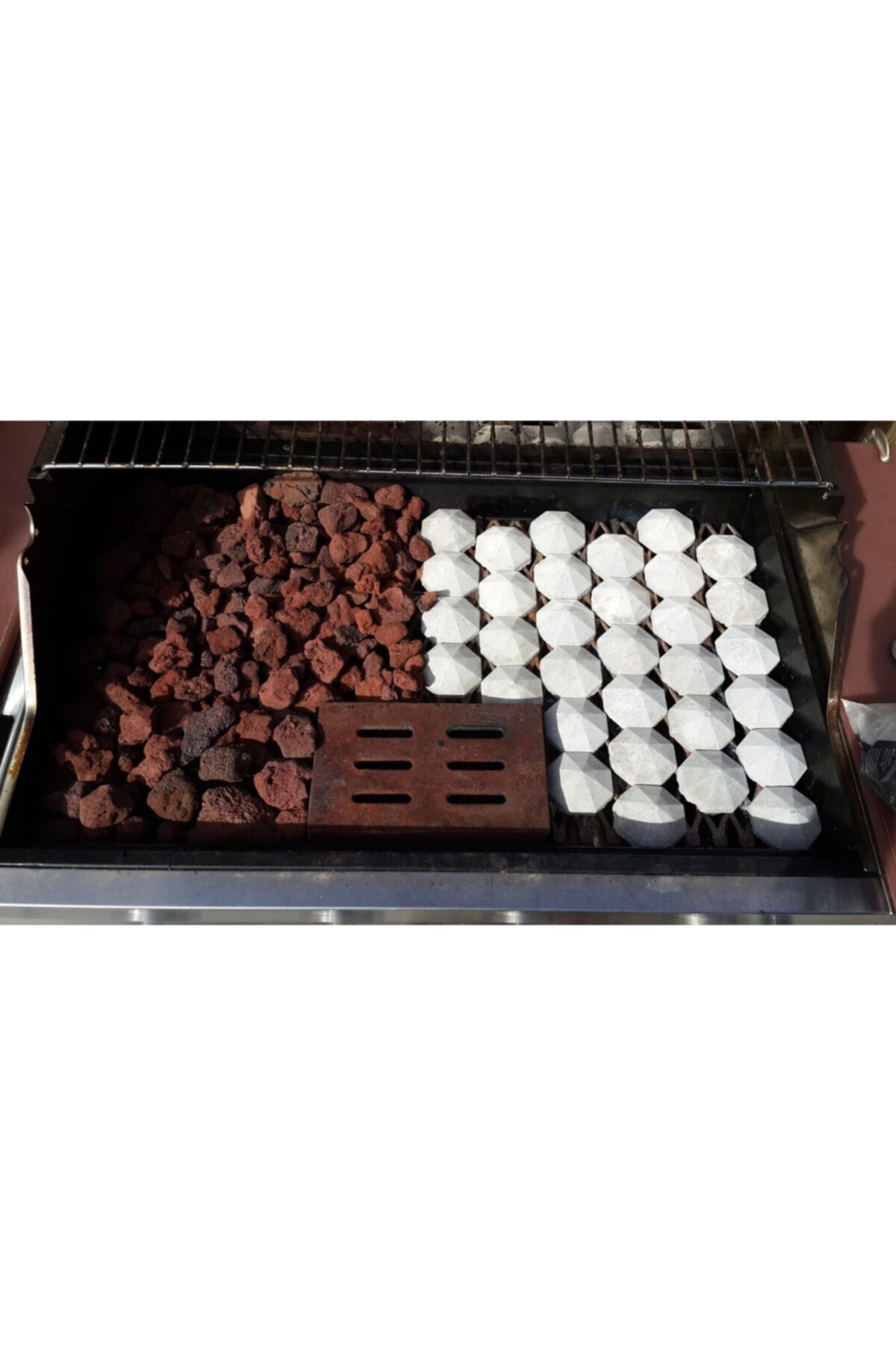 Mangal Taşı 1 Kg 2-4 Cm Iri Pomza Lav Taşı Gazlı Mangal Taşı Tüplü Mangal Taşı Mangal Pomzası 4