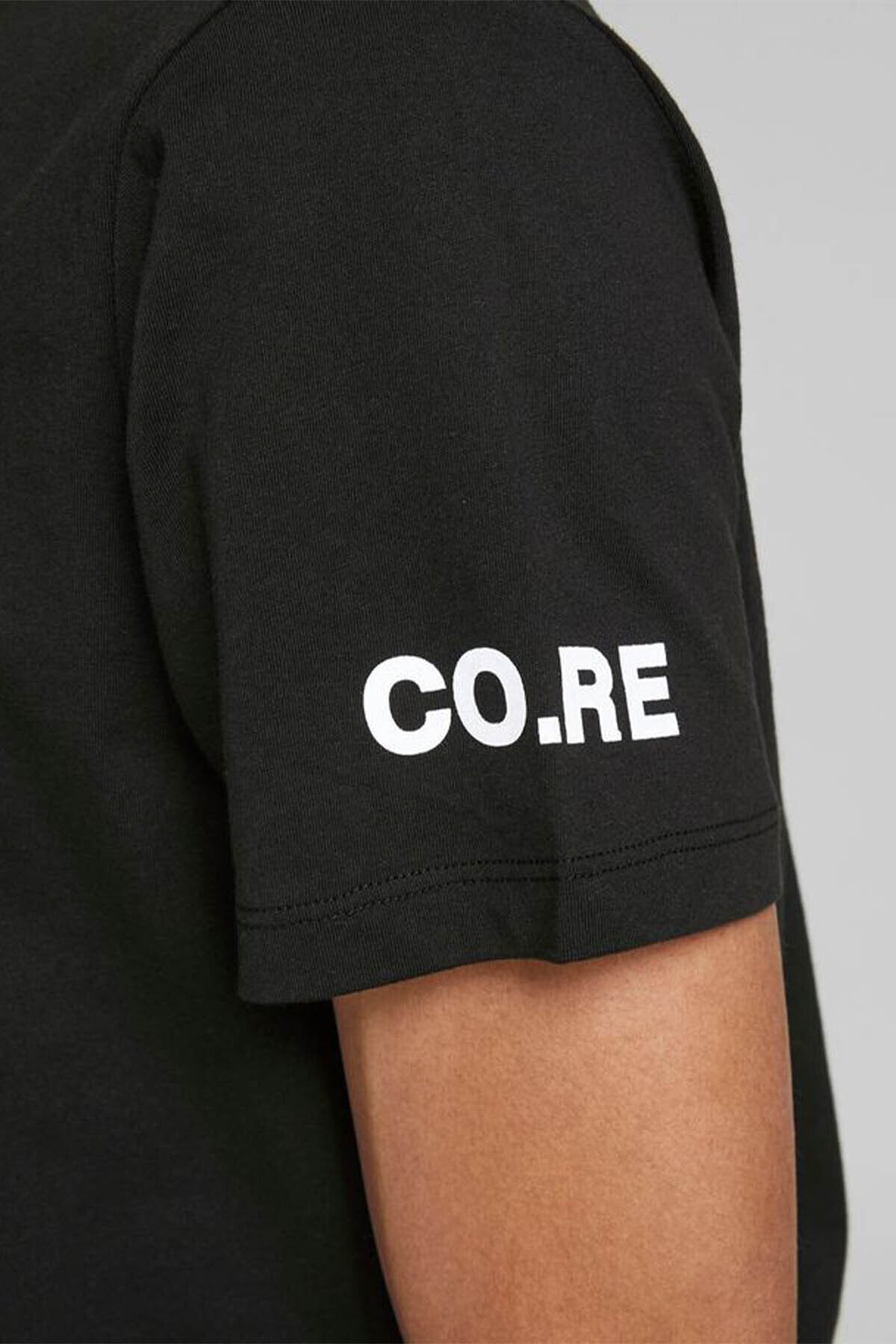 تیشرت مردانه مشکی جک اند جونز | 12195559 اورجینال - تصویر 5