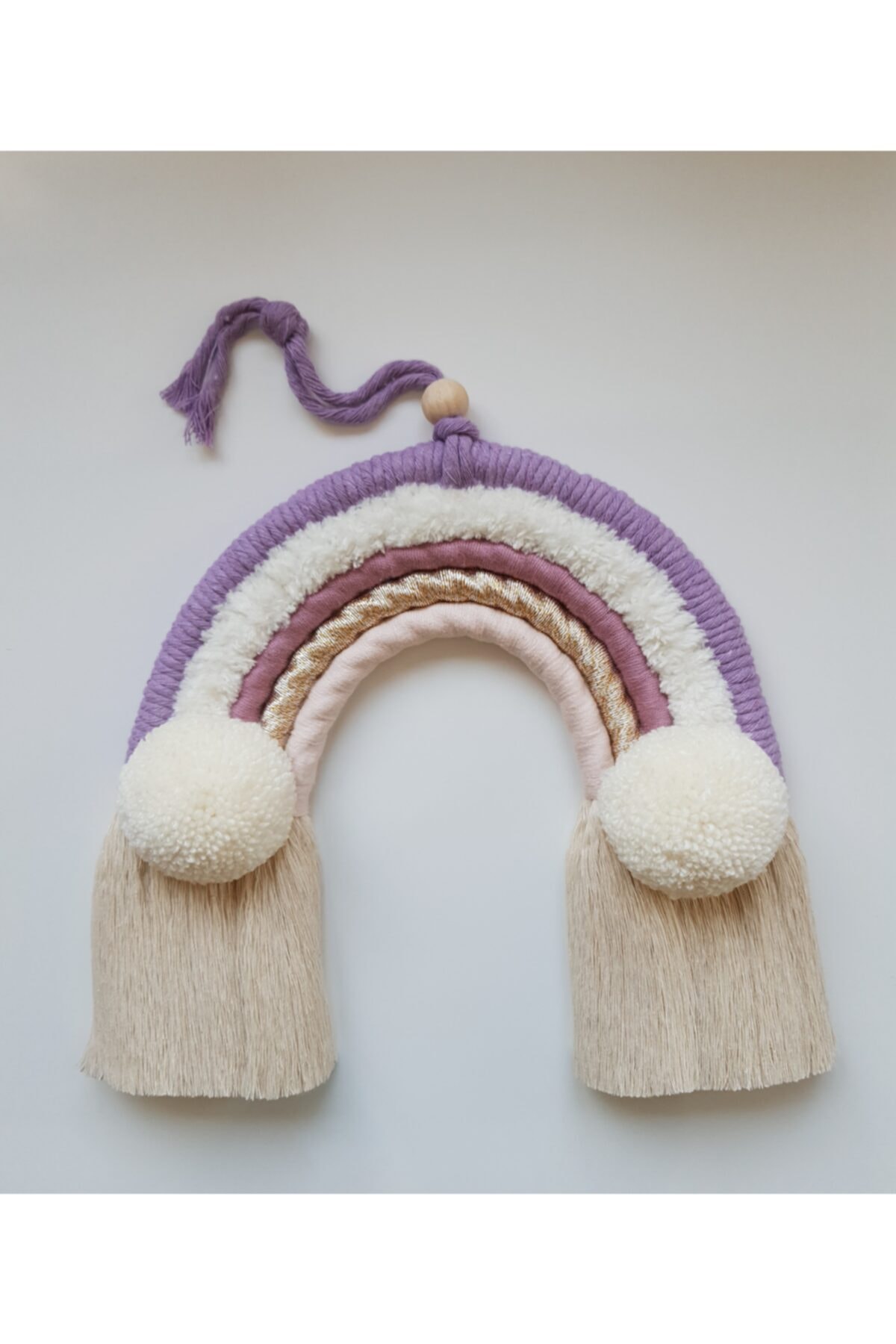 Macrame Rainbow Wall Door Ornament And Keychain Set