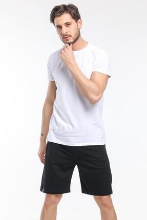 Erkek Beyaz Düz Oversize T Shirt Ve Şort Takım 6 Renk CCETTM1