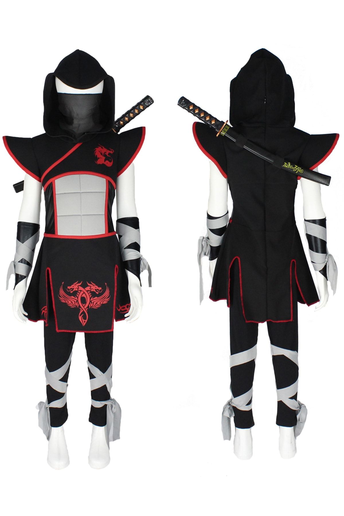 Herkese Kostüm-Costum Ninja Negru pentru Fata 3