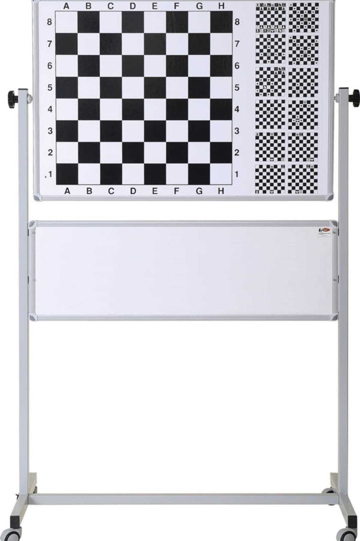 Panda Ayaklı Satranç Tahtası Eğitimli 110x100 Cm Manyetik Tekerlekli Ayaklı Pano604