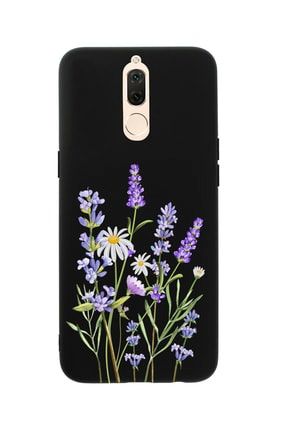 Huawei Mate 10 Lite Lavender Premium Silikonlu Siyah Telefon Kılıfı MCHM10LLVN