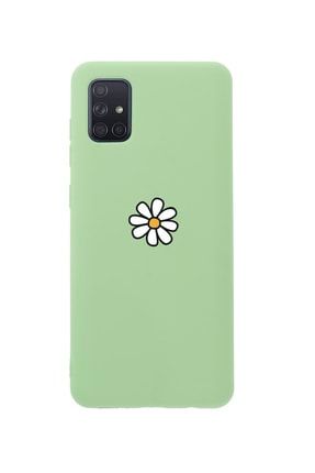 Samsung A71 Papatya Premium Silikonlu Yeşil Telefon Kılıfı MCSAMA71LPAP