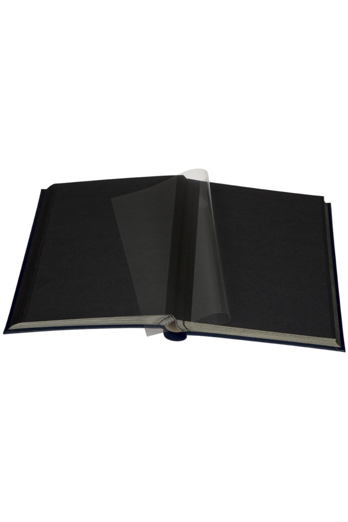 Leuchtturm-Acid Free Luxury Photo Album, Plain and Black Background (LSP4/32-1/350), Navy Blue Cover 2