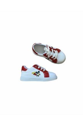 Çocuk Beyaz Mickey Mouse Sneakers Ayakkabı Has115