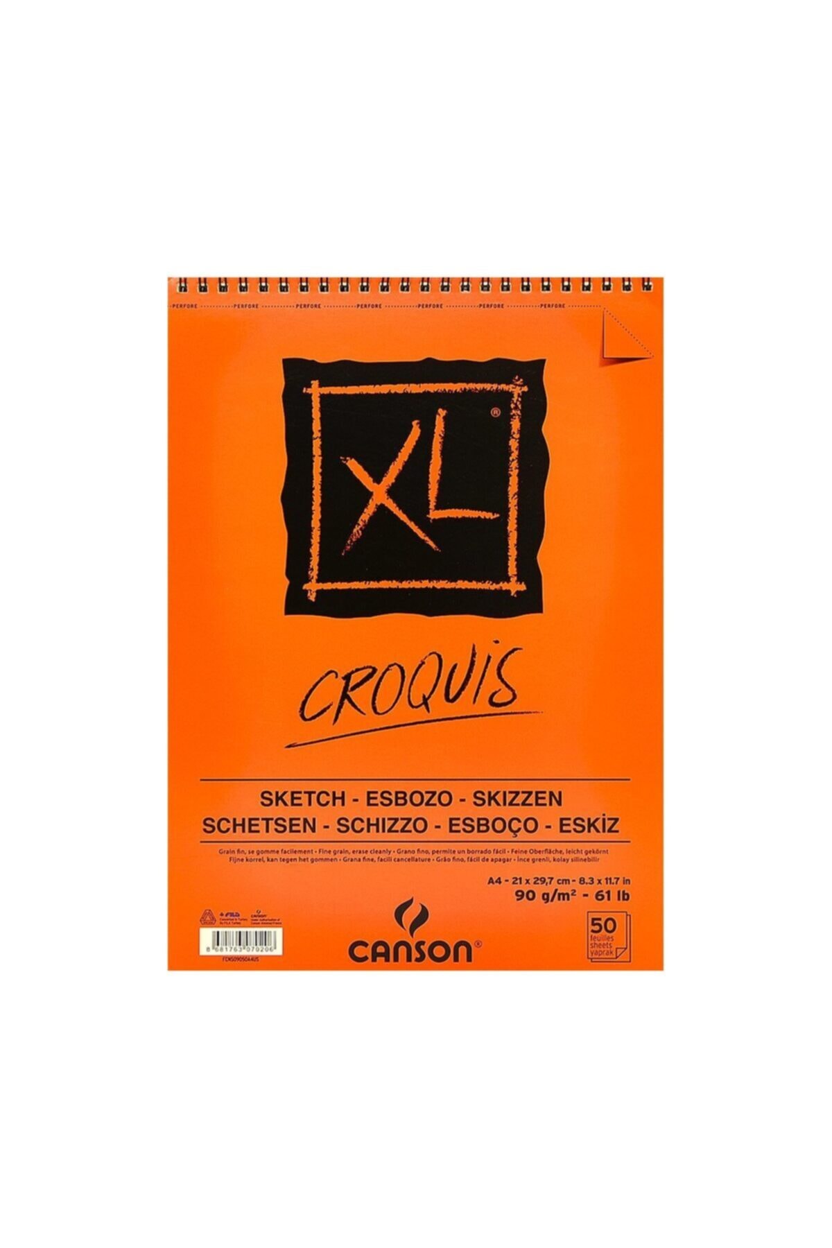 Canson Xl Croquis Spiralli Eskiz Defteri A4 90gr 50 Yaprak