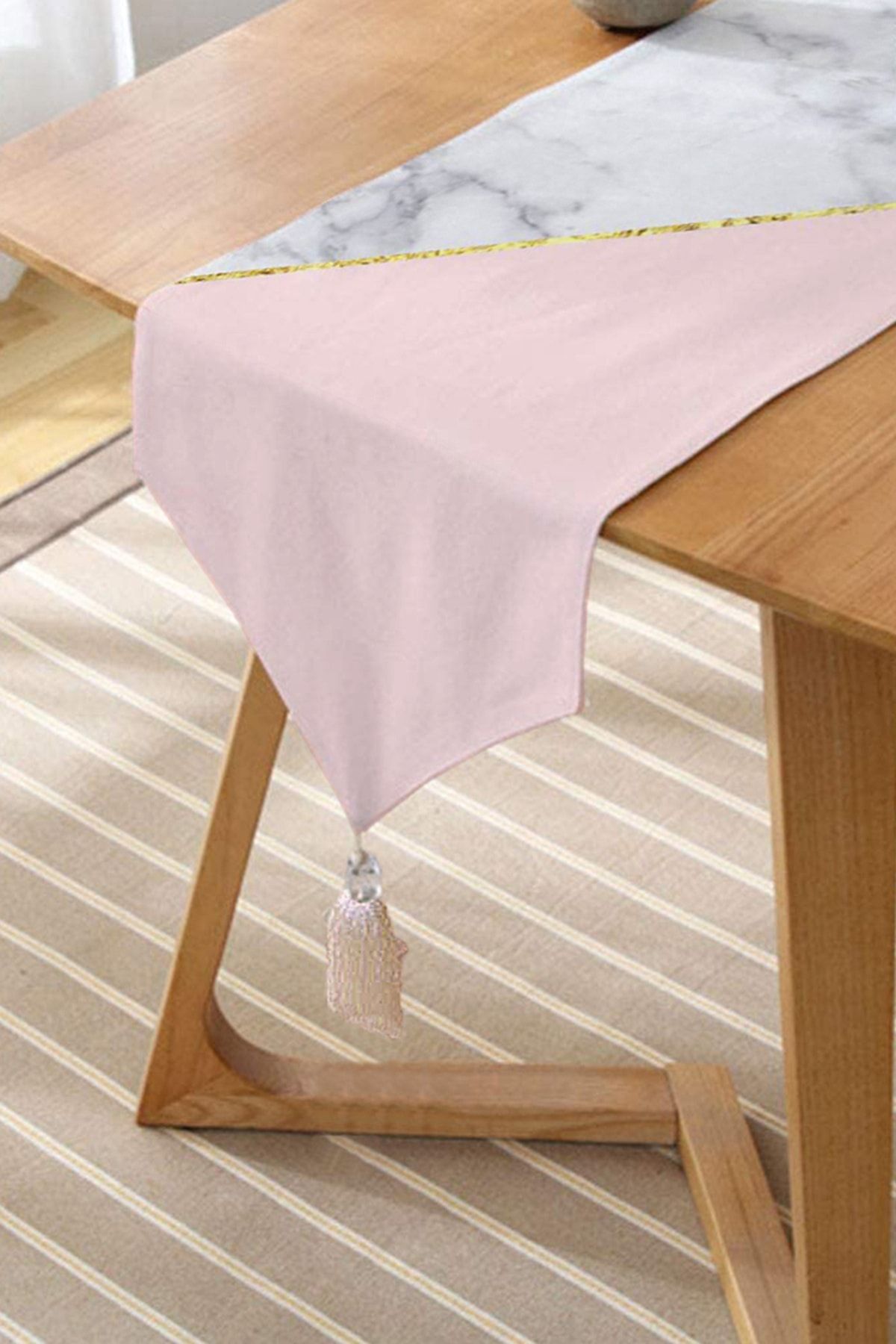 Realhomes Design Personalizat Imprimat Digital Decorativ Tufted Chenille Triunghi Runner - One Size