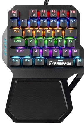 KB-R77 Usb Rainbow Backlight Mekanik 36 Tuşlu Mini Gaming Oyuncu Klavyesi