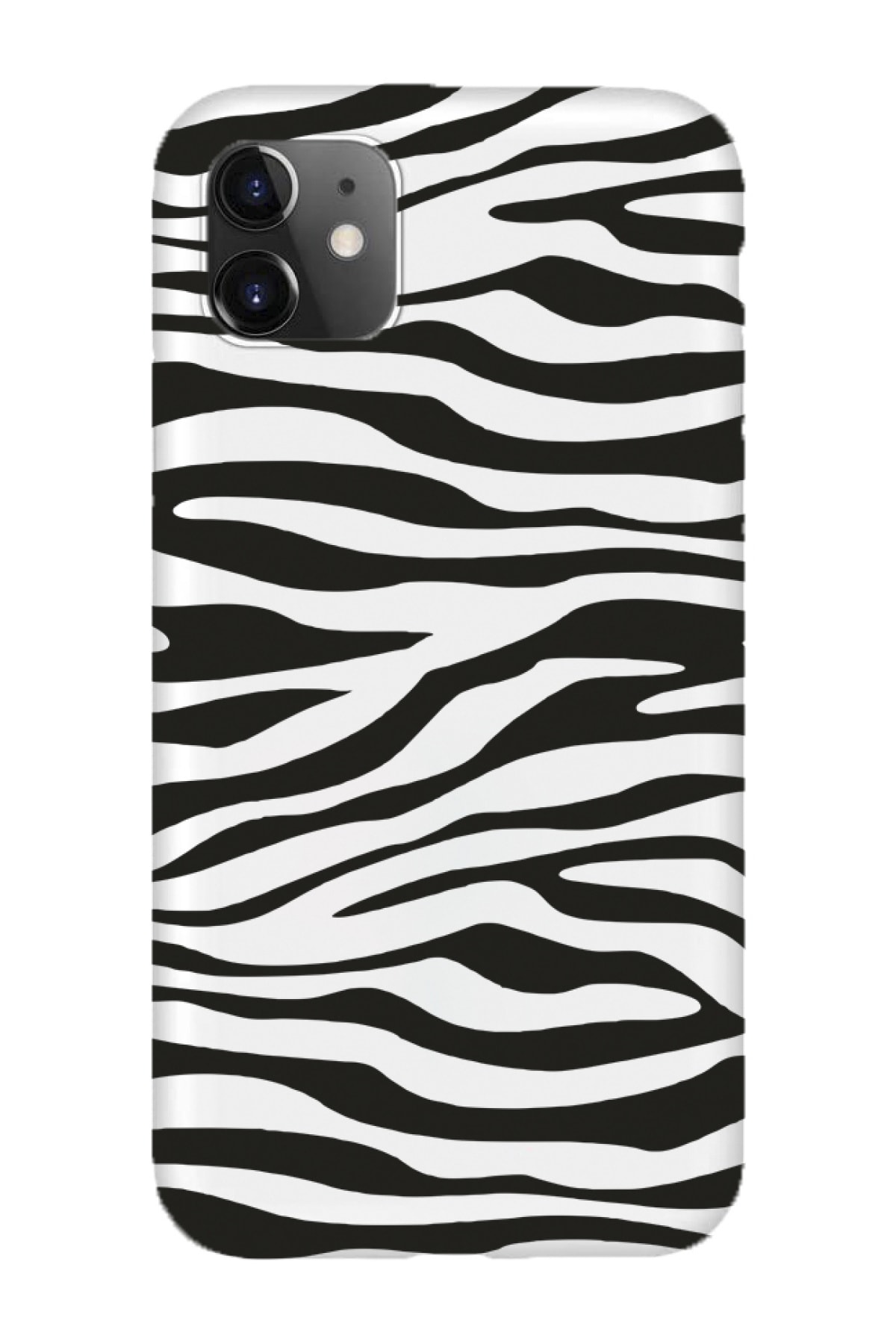 Iphone 11 Uyumlu Zebra-2 Desenli Lansman Telefon Kılıfı