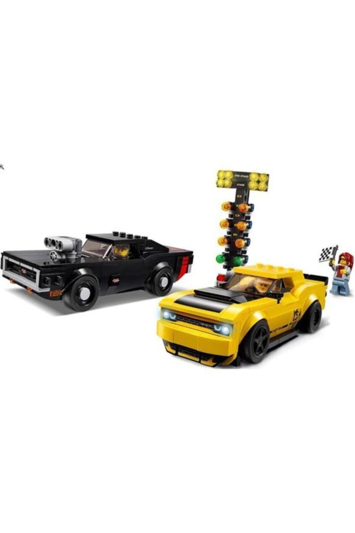 LEGO-أبطال السرعة 2018 دودج تشالنجر Srt Demon و1970 دودج تشارجر R/t 75893 مجموعة البناء (4 4