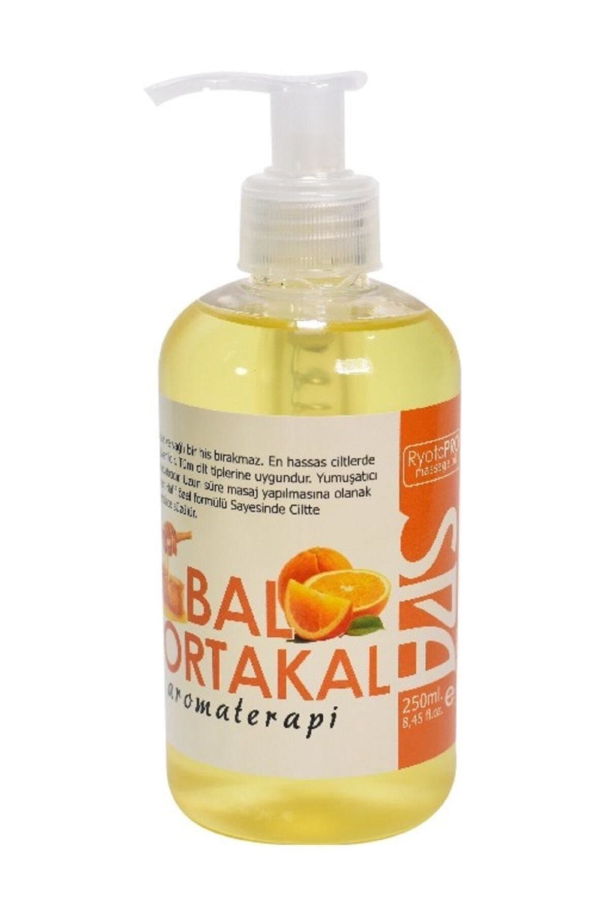 RyotoPRO Bal - Portakal Aromaterapi Masaj Yağı %100 Doğal 250 Ml. /  RyotoPRO Honey - Orange Aromatherapy Massage Oil 100% Natural 250 Ml.