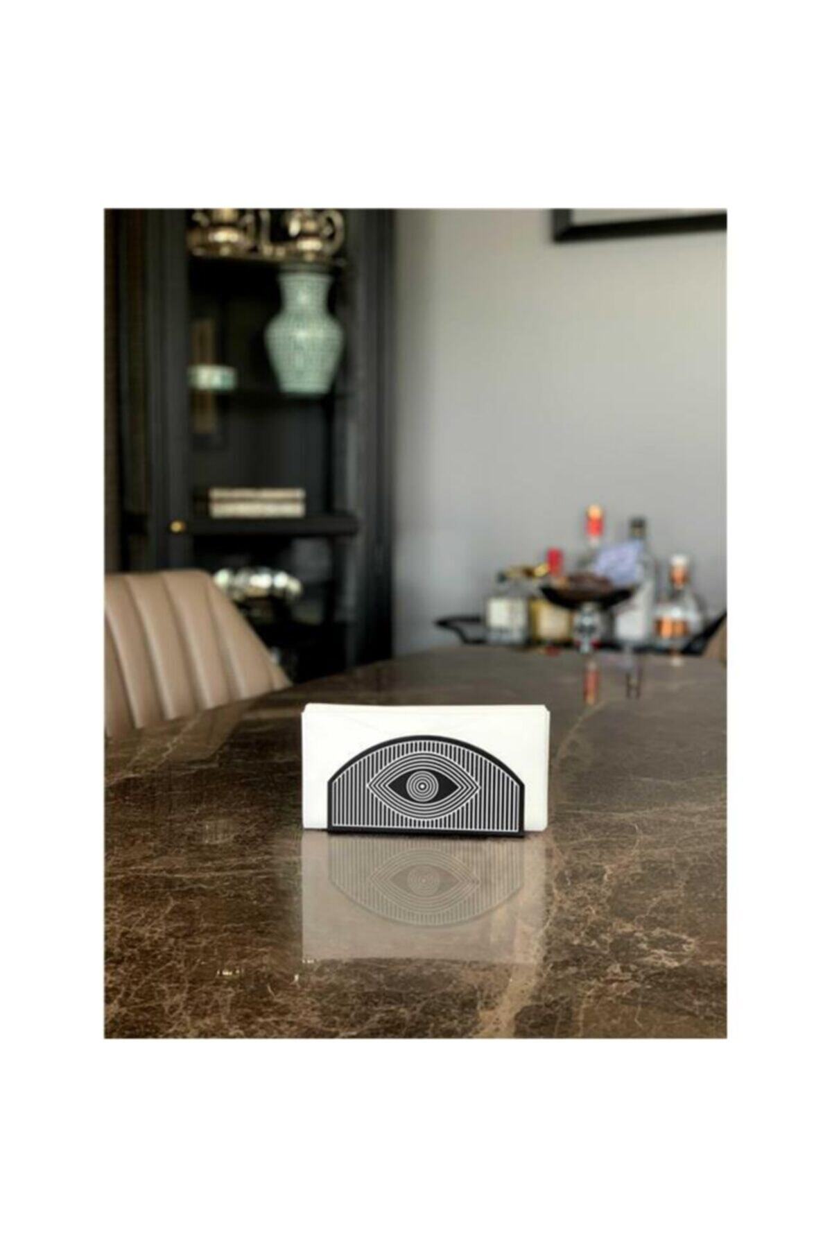The Mia-Napkin Holder Black 16 X 8 Cm - Eye 1